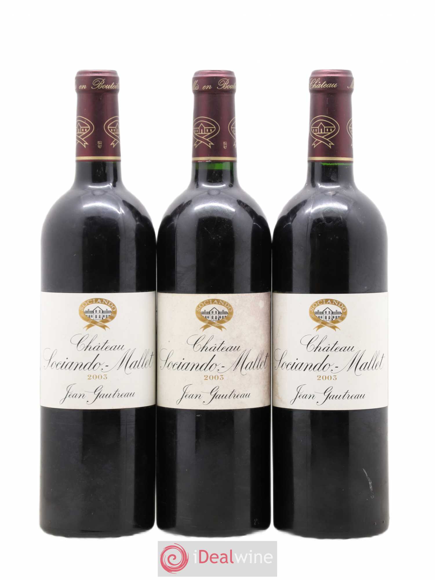 Château Sociando Mallet 2003 - Lot de 6 bouteilles - 2