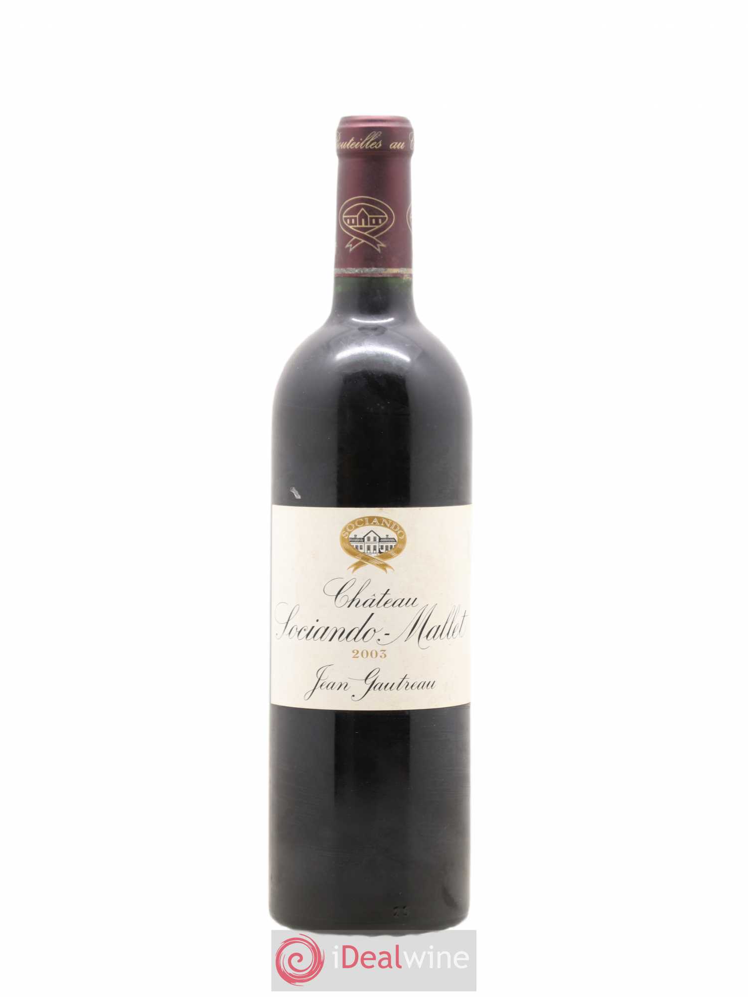 Château Sociando Mallet 2003 - Lot de 1 bouteille - 0