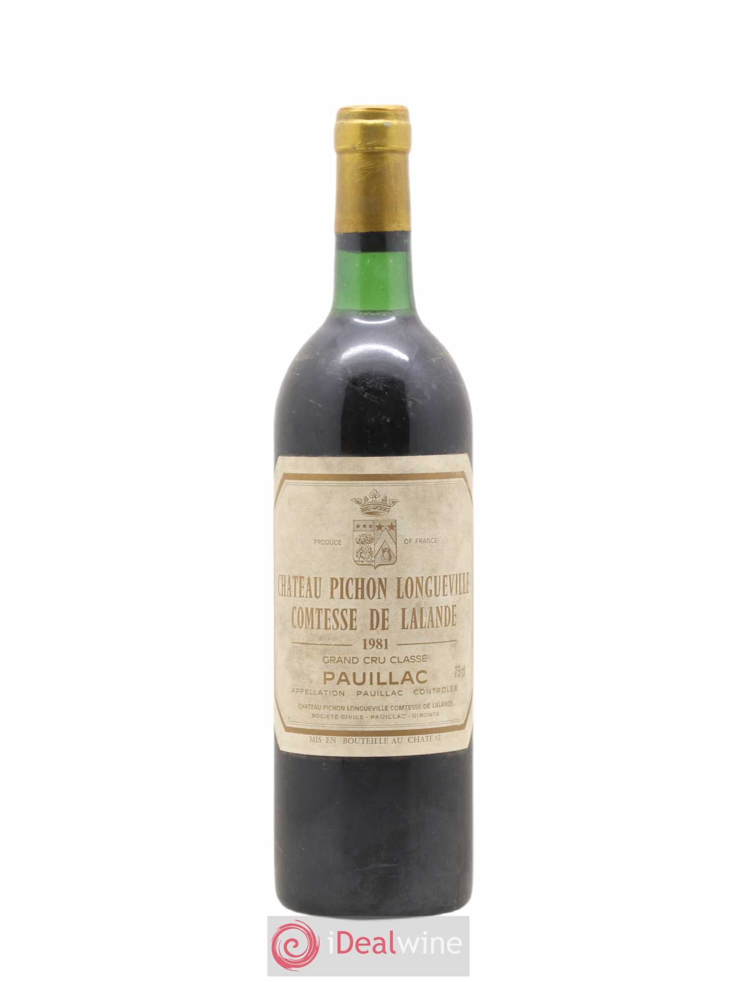 Château Pichon Longueville Comtesse de Lalande 2ème Grand Cru Classé 1981 - Lot de 1 bouteille - 0