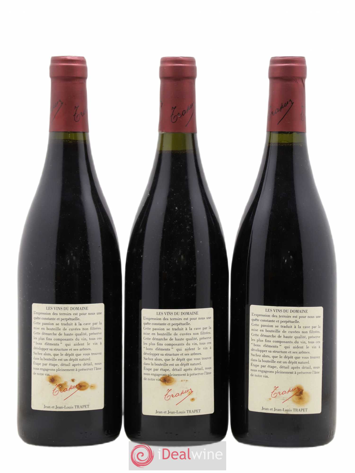 Chambertin Grand Cru Domaine Trapet 1999 - Lot de 3 bouteilles - 1