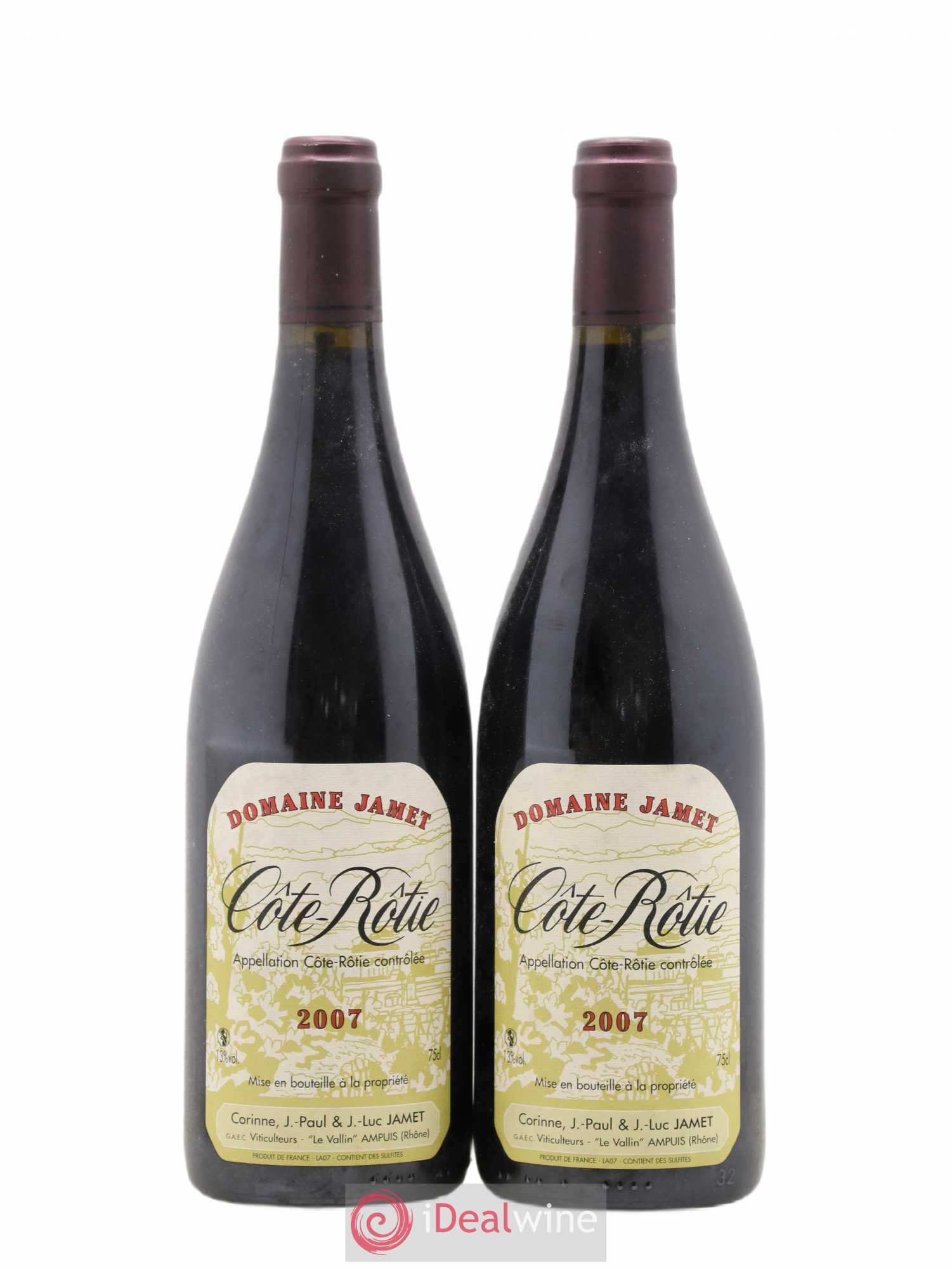 Côte-Rôtie Jamet (Domaine) 2007 - Lot de 2 bouteilles - 0