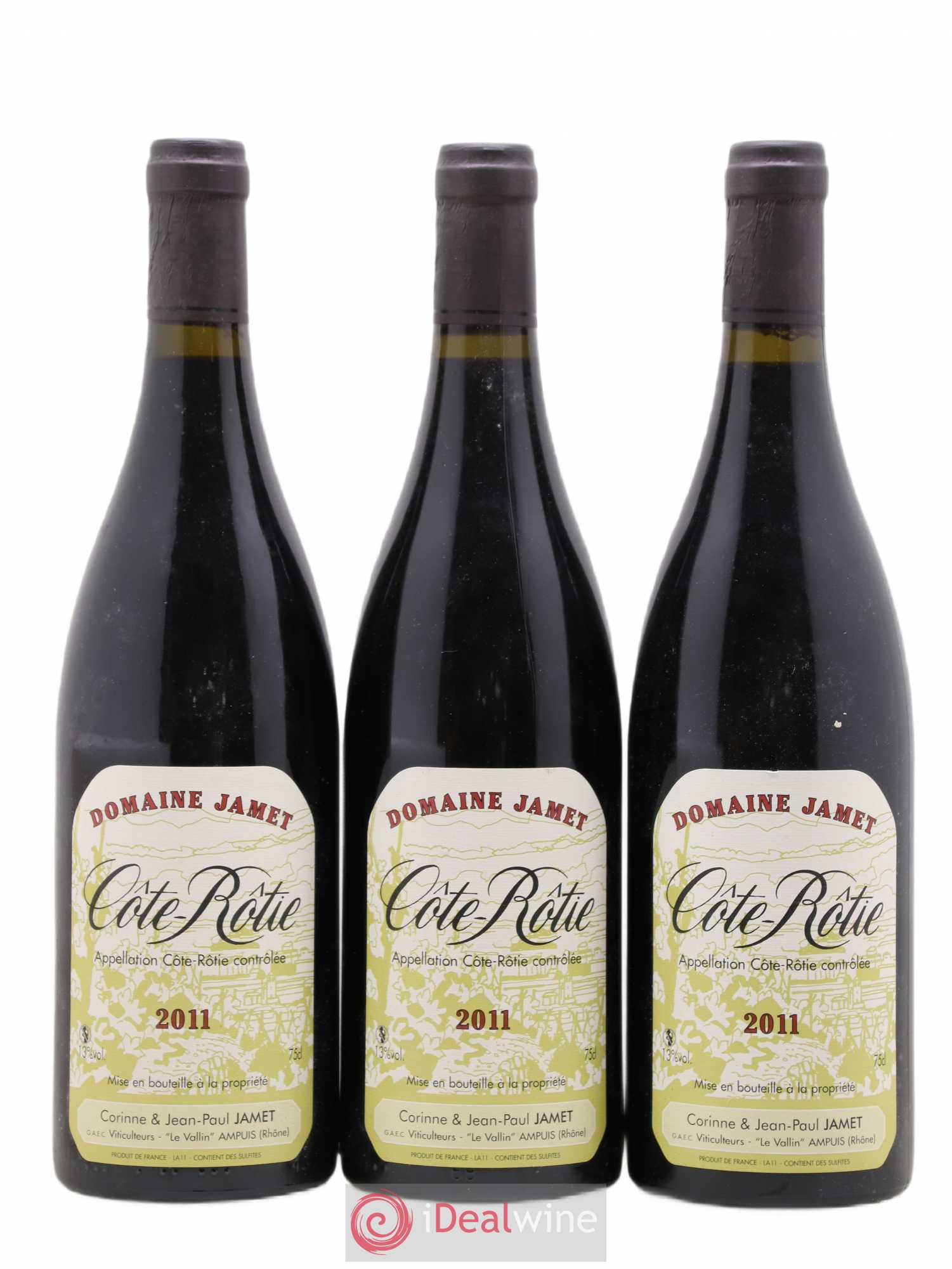 Côte-Rôtie Jamet (Domaine) 2011 - Lot de 3 bouteilles - 0