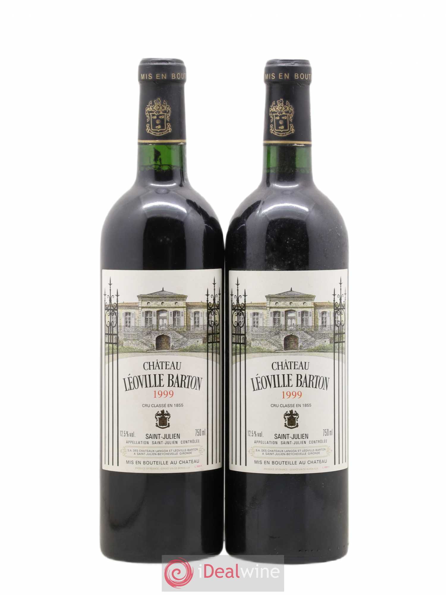 Château Léoville Barton 2ème Grand Cru Classé 1999 - Lot de 2 bouteilles - 0