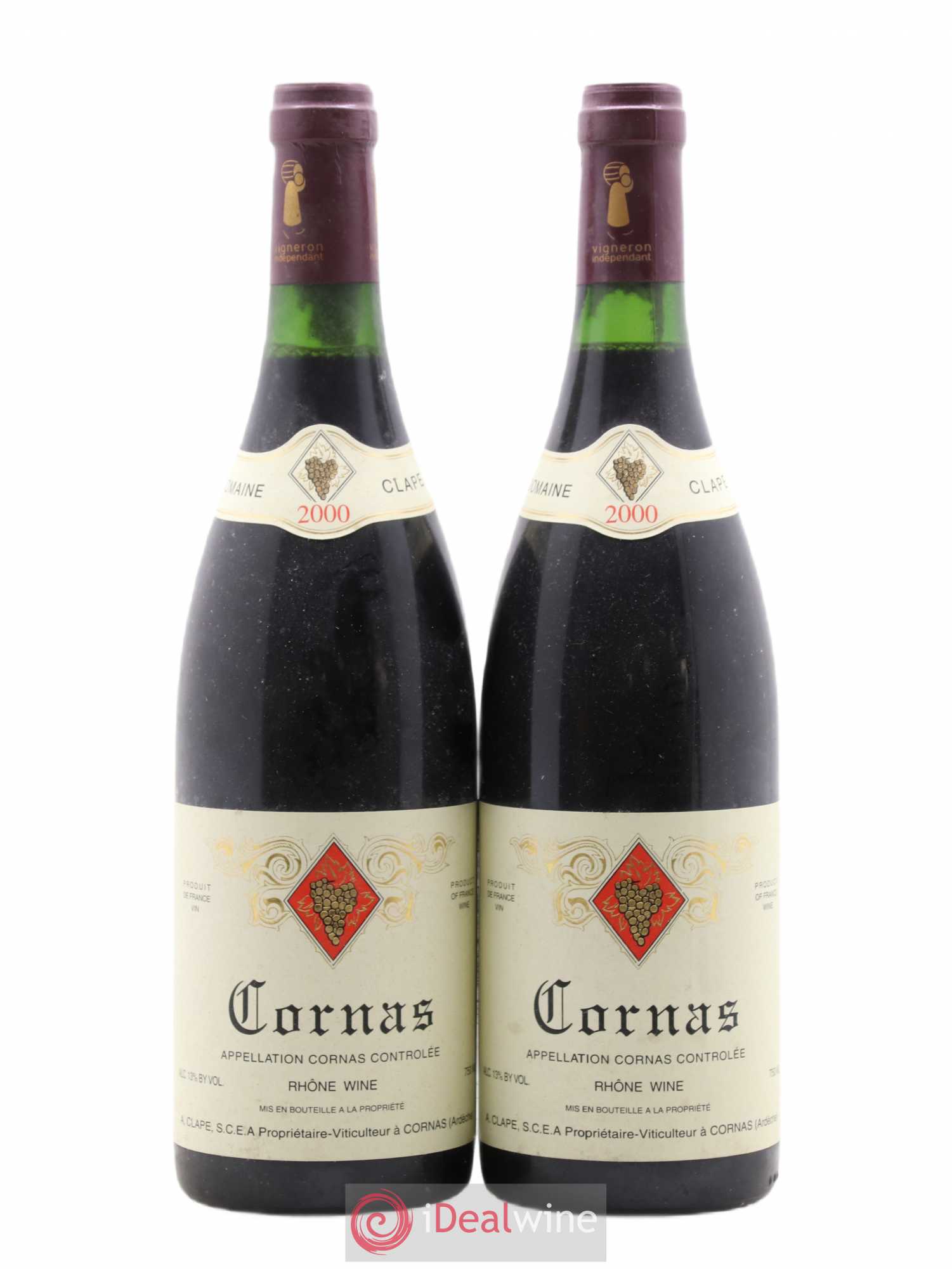 Cornas Auguste Clape 2000 - Posten von 2 Flaschen - 0