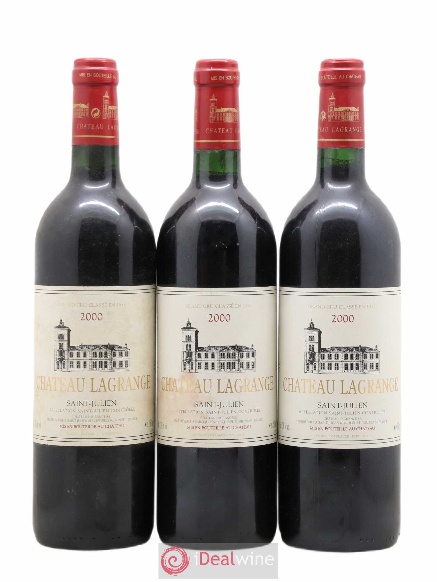 Château Lagrange 3ème Grand Cru Classé 2000 - Lot de 3 bouteilles - 0