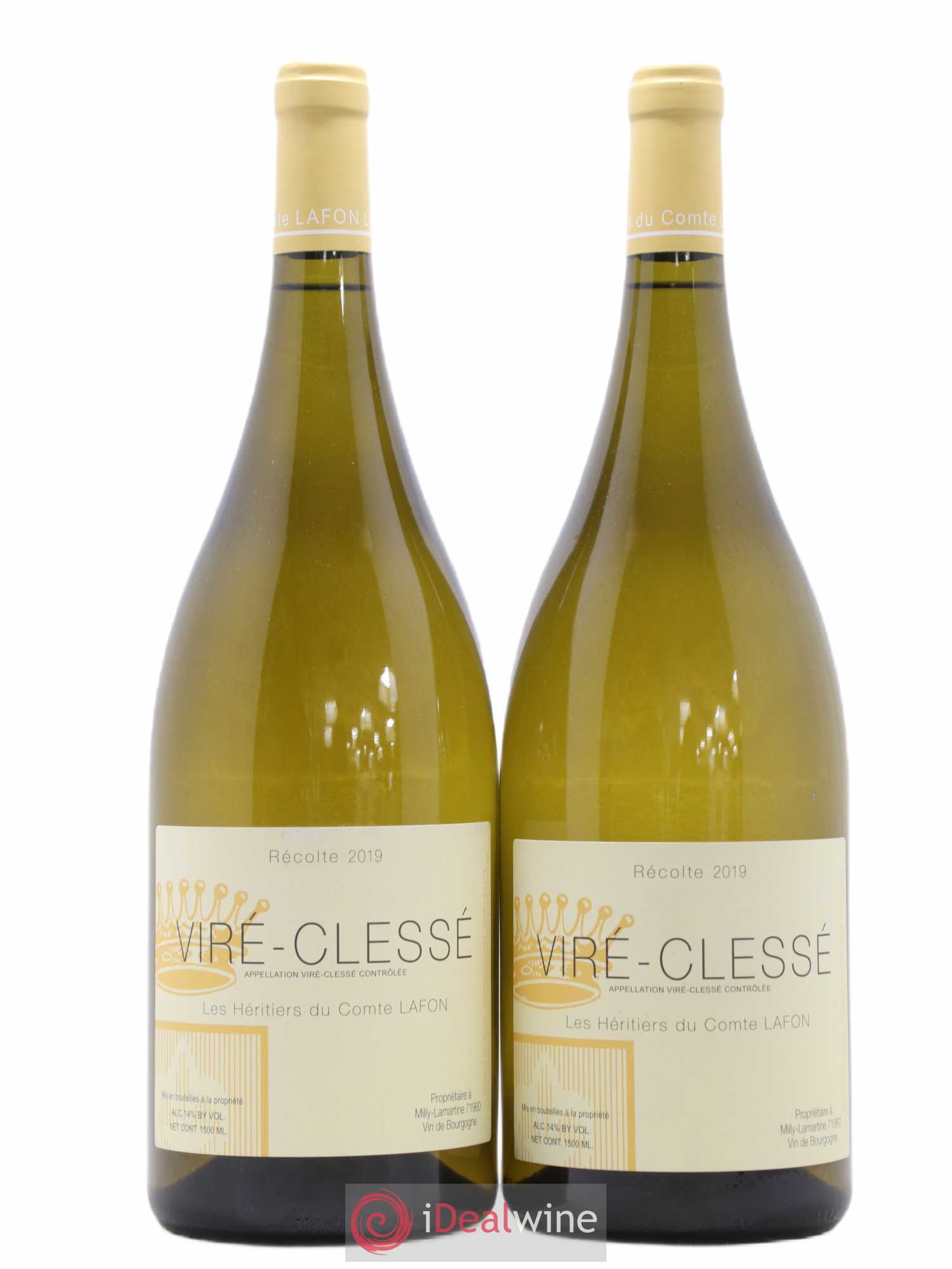 Viré-Clessé Héritiers du Comte Lafon (Domaine des) 2019 - Lot de 2 magnums - 0