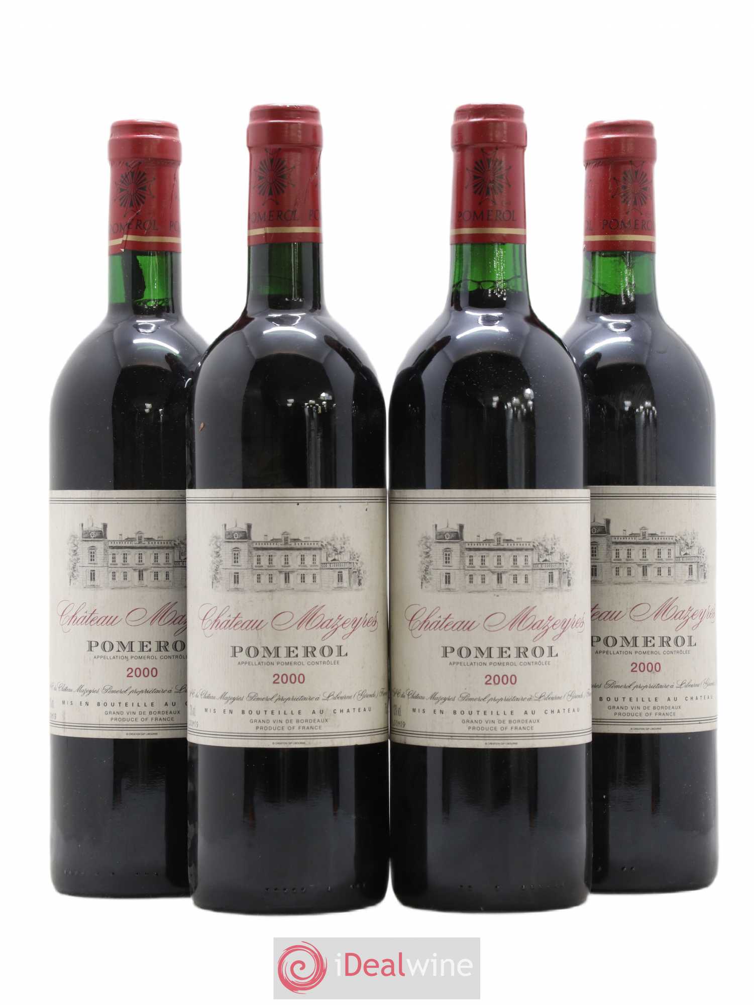 Château Mazeyres 2000 - Lot de 4 bouteilles - 0