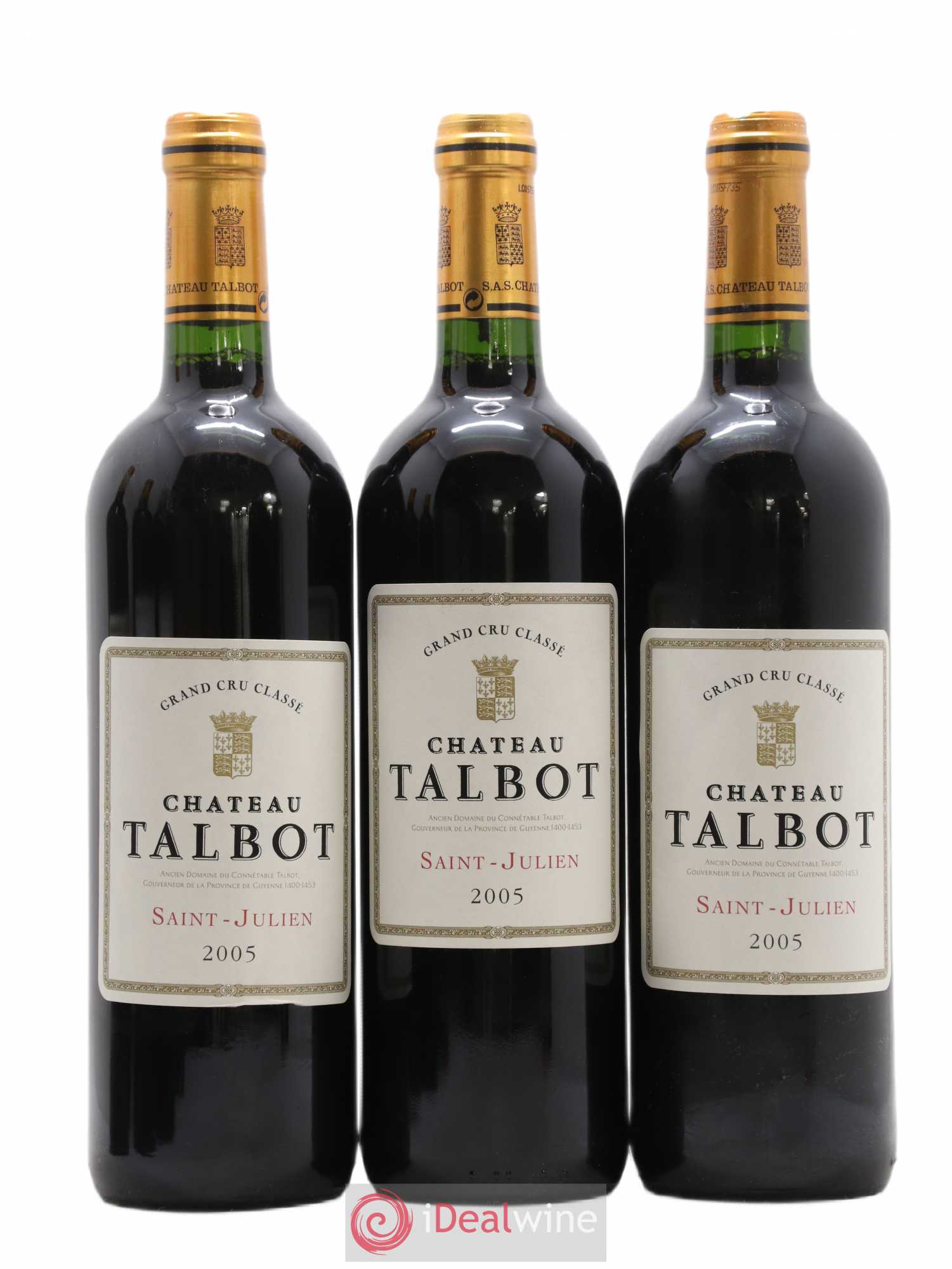Château Talbot 4ème Grand Cru Classé 2005 - Lot de 6 bouteilles - 1