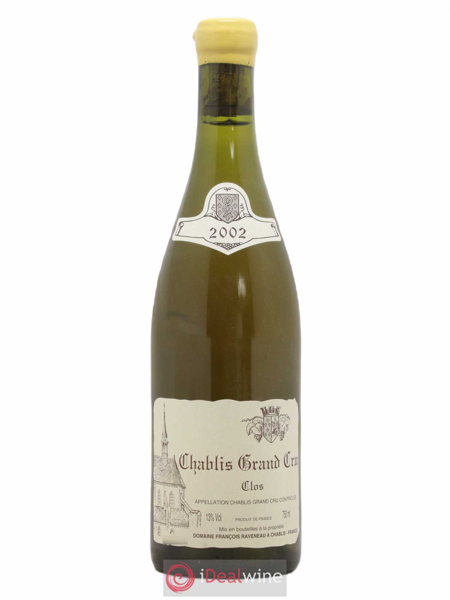 Chablis Grand Cru Clos Raveneau (Domaine) 2002 - Lot de 1 bouteille - 0