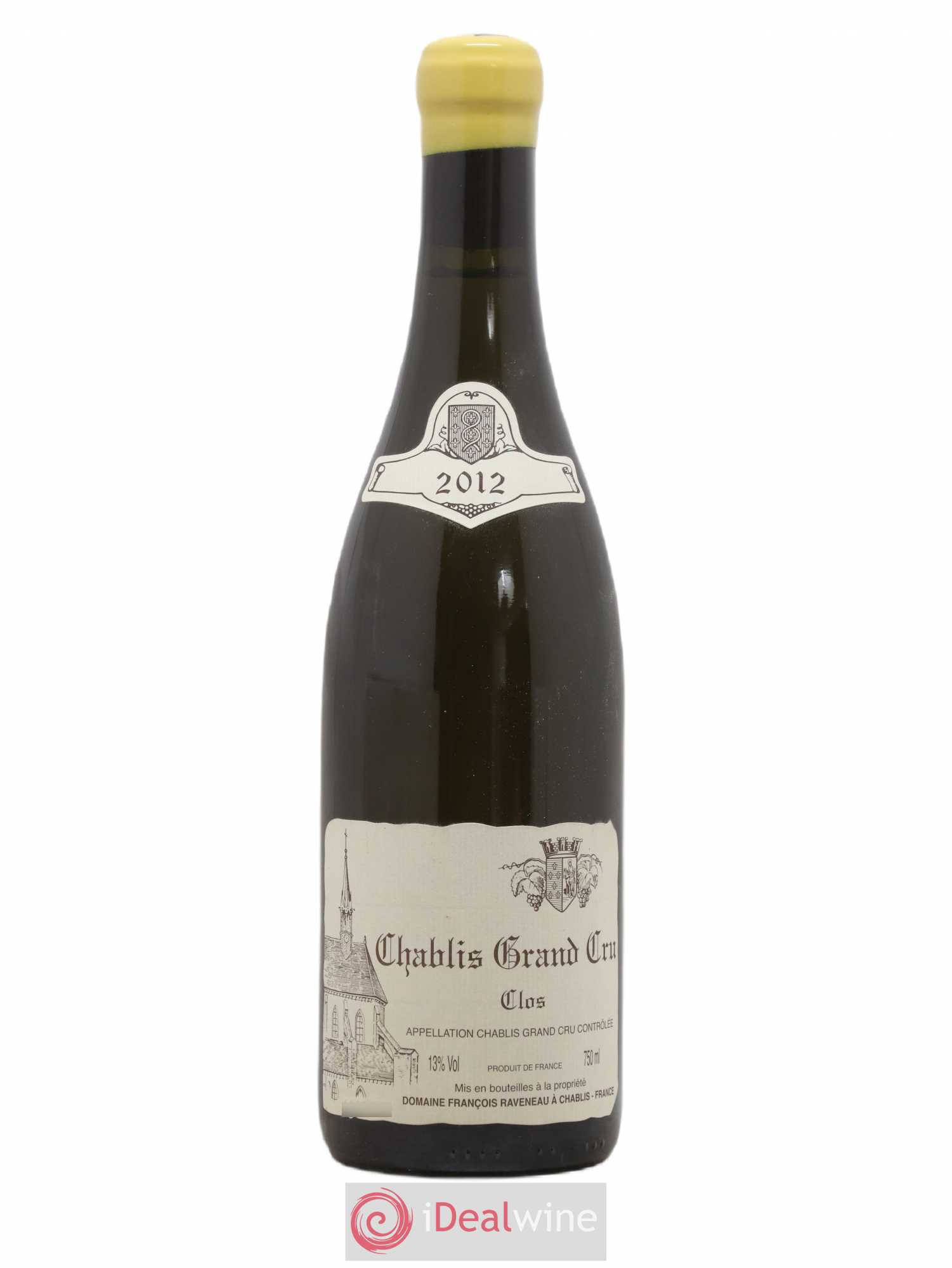 Chablis Grand Cru Clos Raveneau (Domaine) 2012 - Lot de 1 bouteille - 0