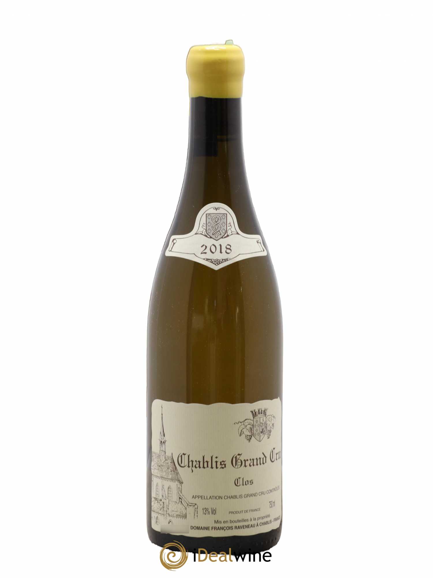 Chablis Grand Cru Clos Raveneau (Domaine) 2018 - Lot de 1 bouteille - 0