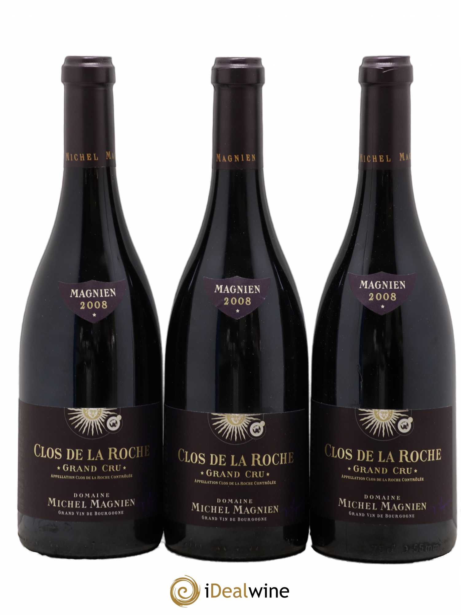 Clos de la Roche Grand Cru Michel Magnien 2008 - Lot de 3 bouteilles - 0