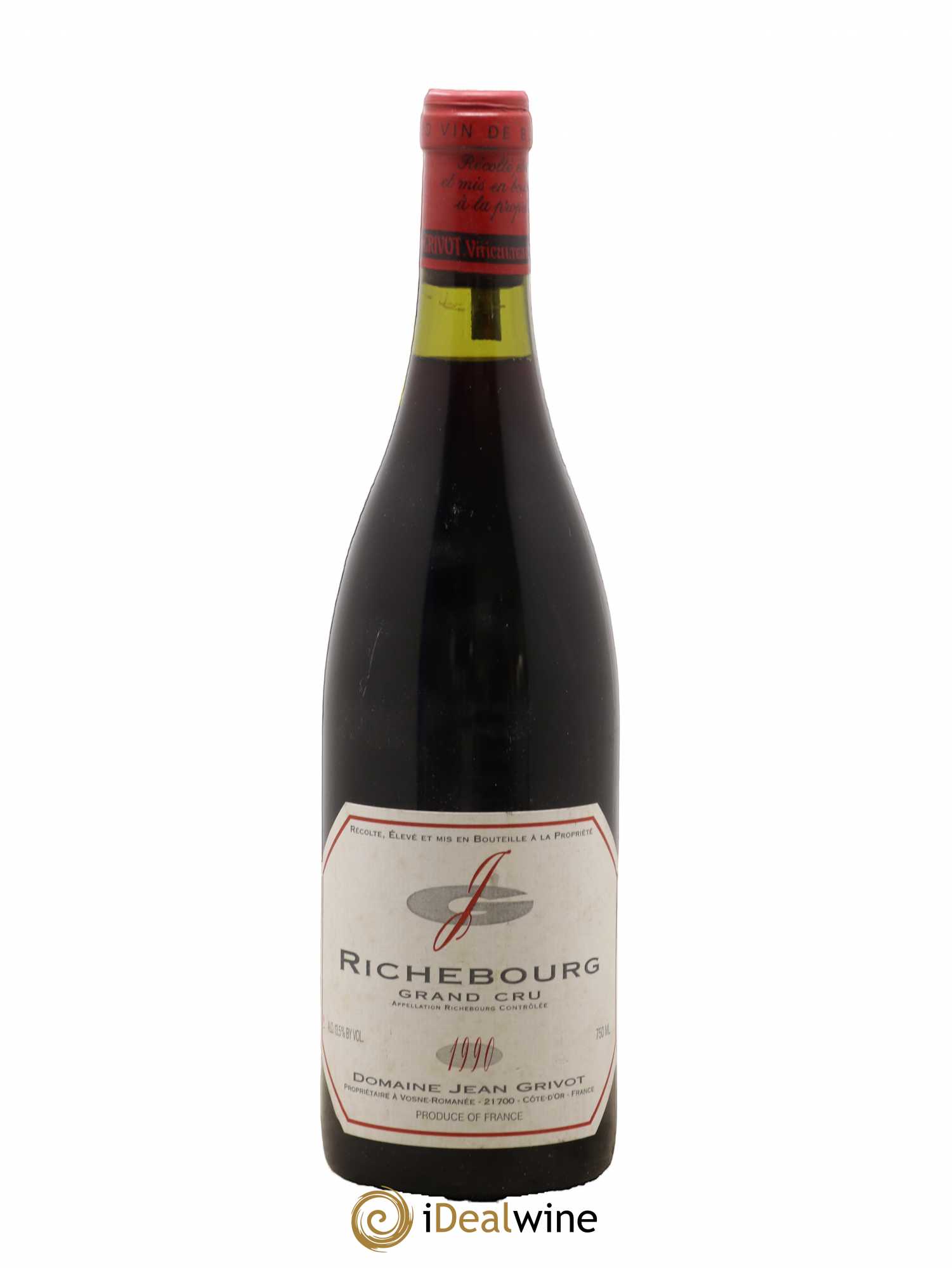Richebourg Grand Cru Jean Grivot 1990 - Lot de 1 bouteille - 0