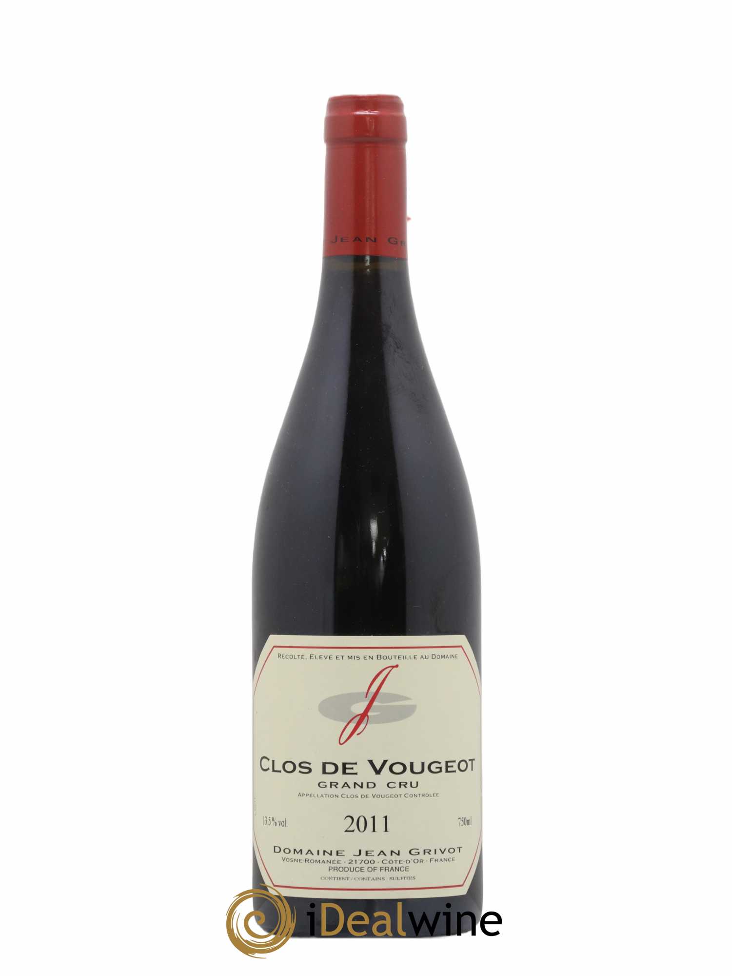 Clos de Vougeot Grand Cru Jean Grivot 2011 - Lot de 1 bouteille - 0