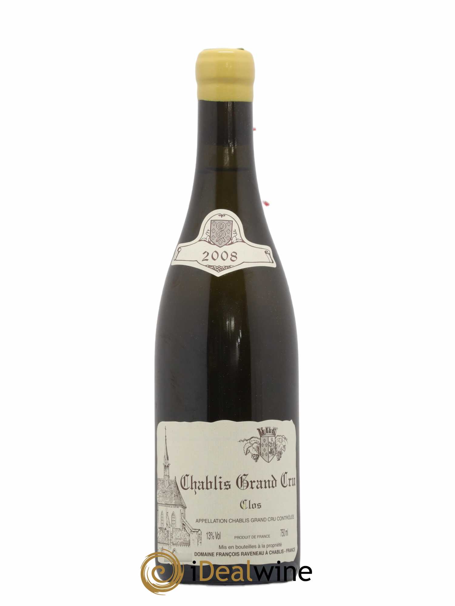 Chablis Grand Cru Clos Raveneau (Domaine) 2008 - Lot de 1 bouteille - 0