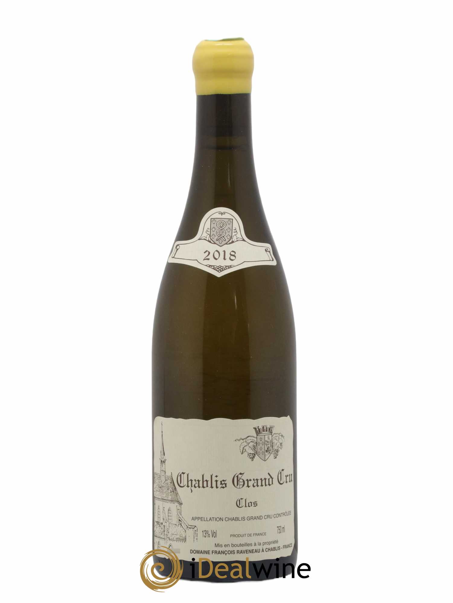 Chablis Grand Cru Clos Raveneau (Domaine) 2018 - Lot de 1 bouteille - 0