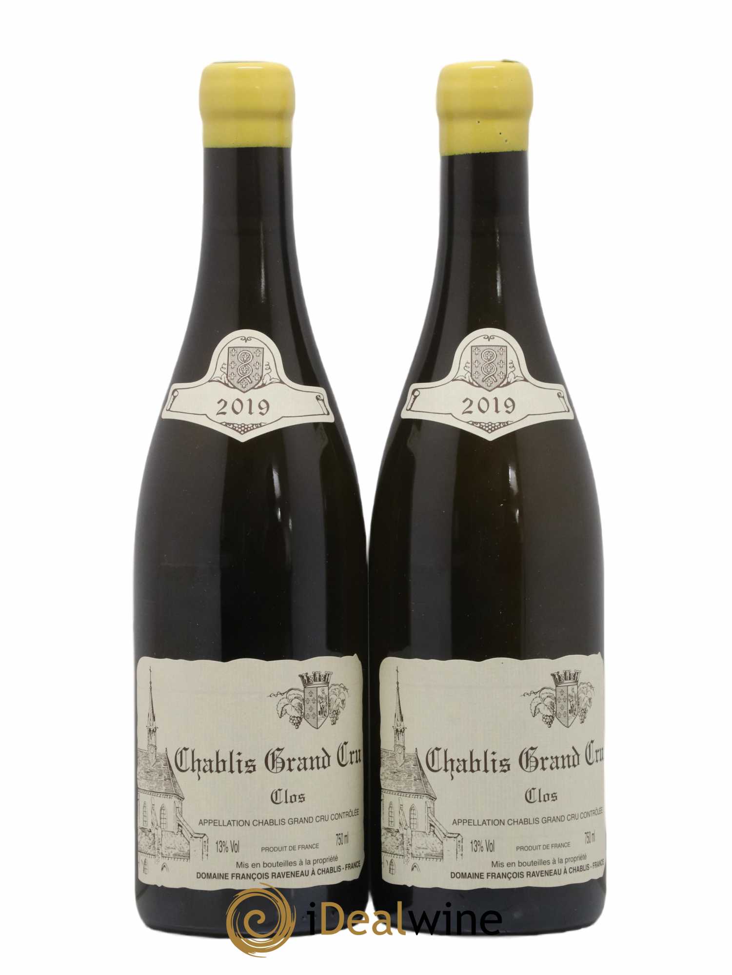 Chablis Grand Cru Clos Raveneau (Domaine) 2019 - Lot of 2 bottles - 0