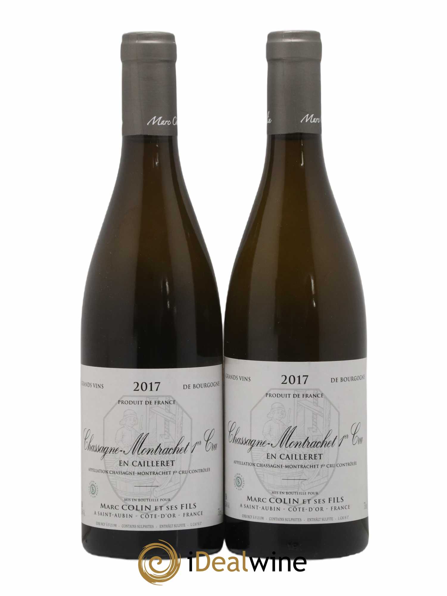 Chassagne-Montrachet 1er Cru Les Caillerets Marc Colin & Fils 2017 - Lot de 2 bouteilles - 0