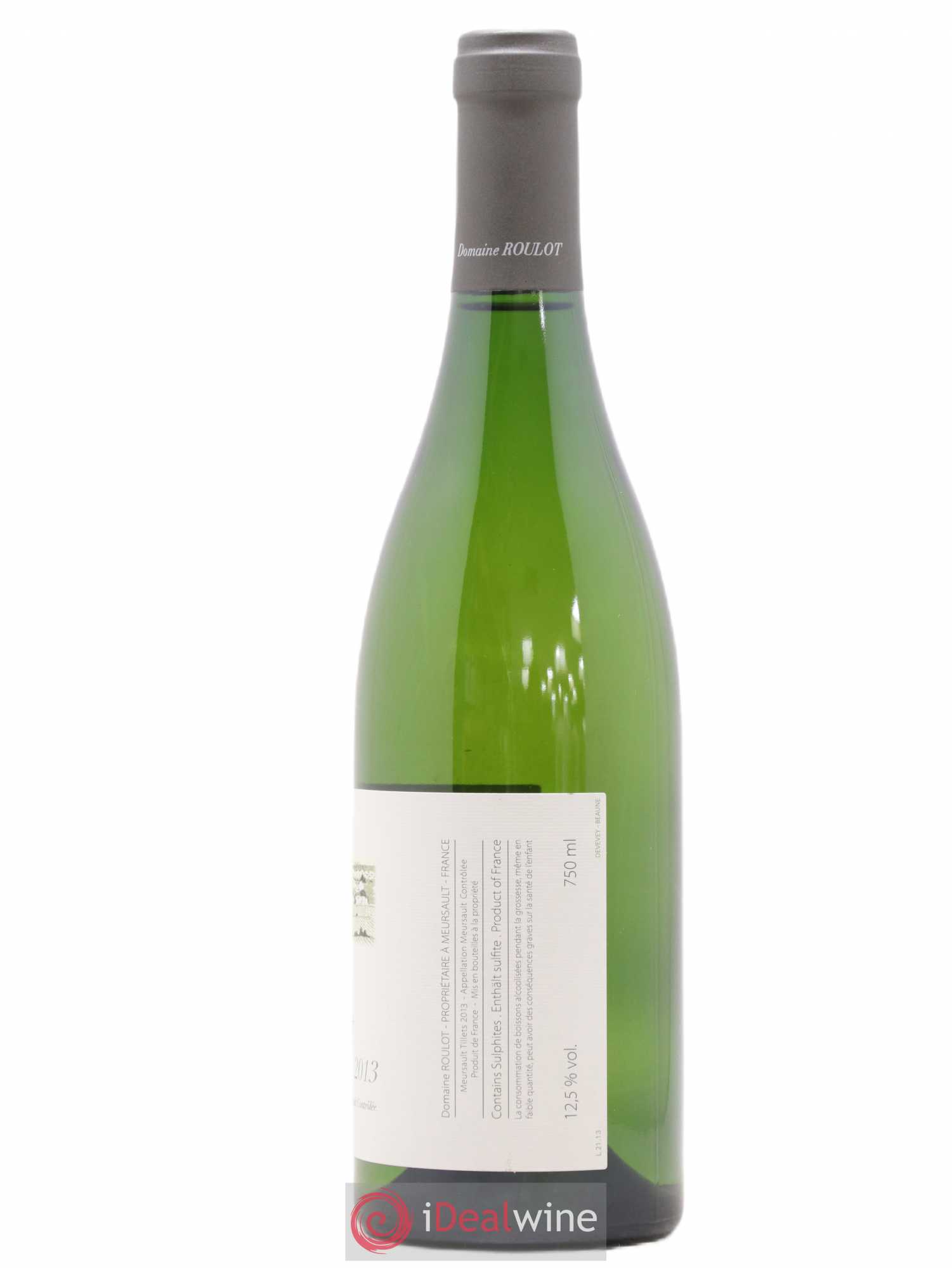 Meursault Les Tillets Roulot (Domaine) 2013 - Lot de 1 bouteille - 1
