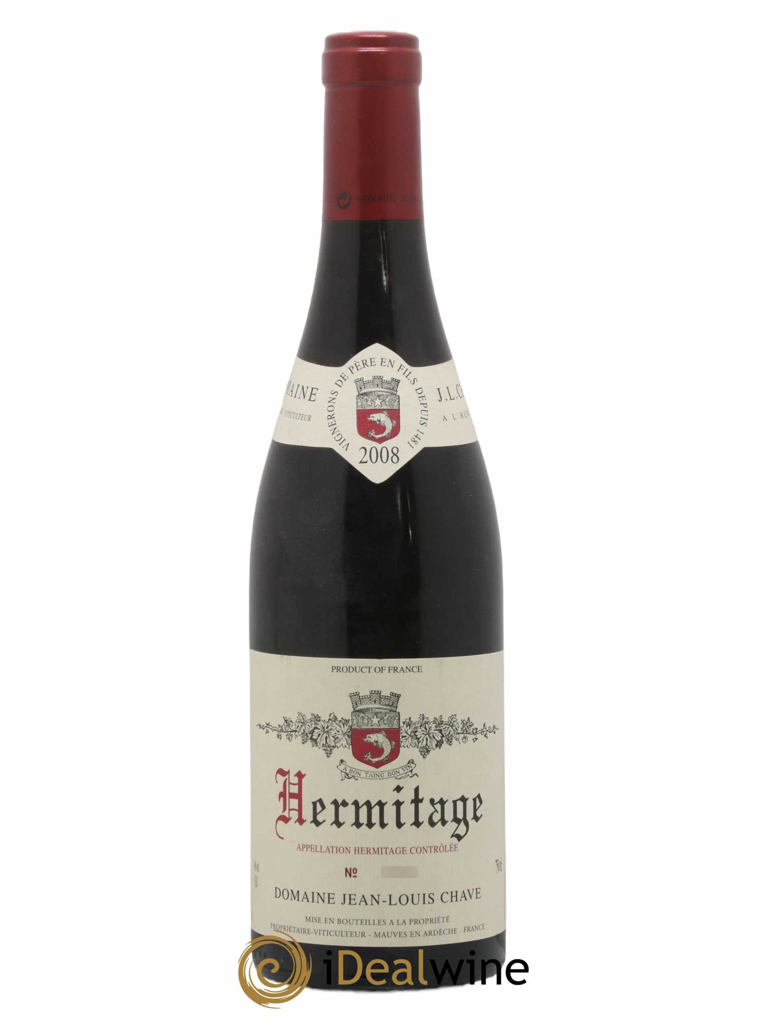 Hermitage Jean-Louis Chave 2008 - Lot de 1 bouteille - 0
