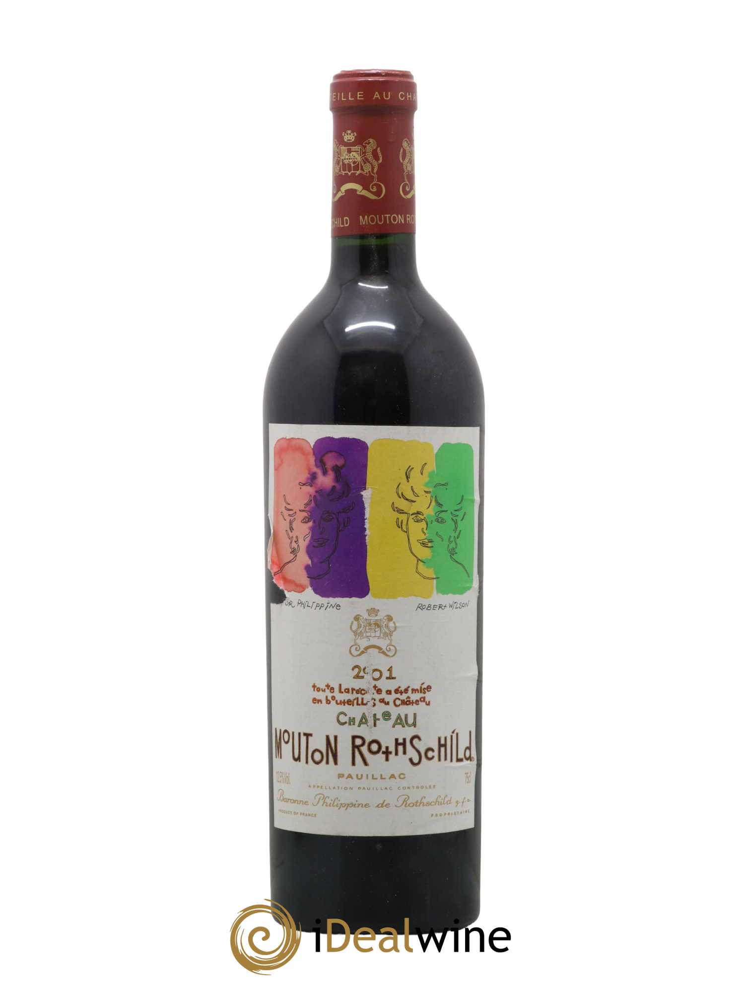 Château Mouton Rothschild 1er Grand Cru Classé 2001 - Lot de 1 bouteille - 0