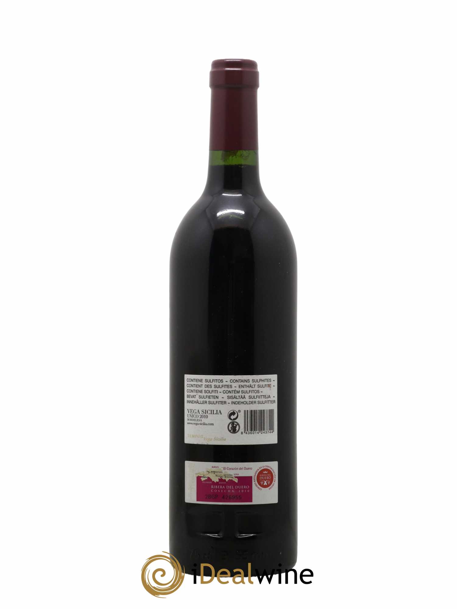 Ribera Del Duero DO Vega Sicilia Unico Famille Alvarez 2010 - Lot of 1 bottle - 1