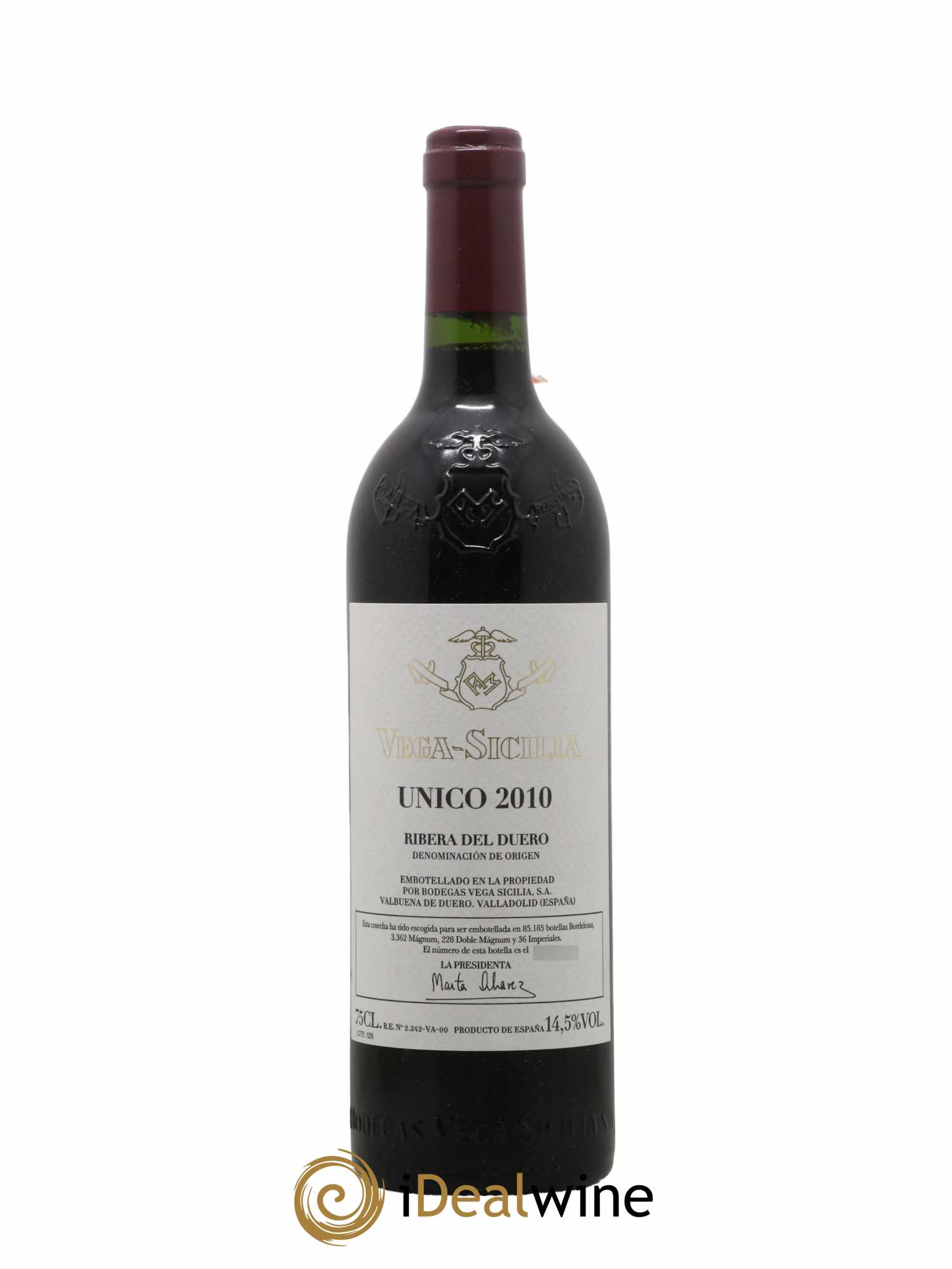 Ribera Del Duero DO Vega Sicilia Unico Famille Alvarez 2010 - Lot of 1 bottle - 0