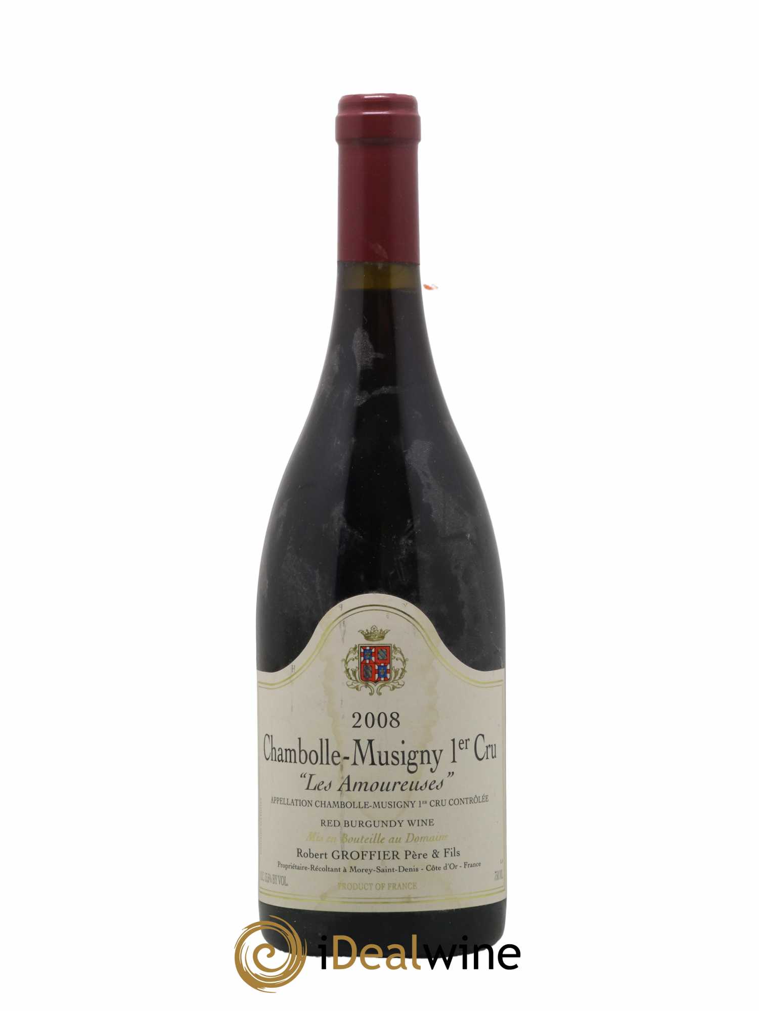Chambolle-Musigny 1er Cru Les Amoureuses Robert Groffier Père & Fils (Domaine) 2008 - Lot de 1 bouteille - 0
