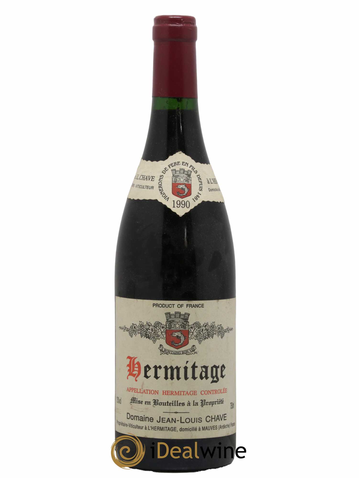Hermitage Jean-Louis Chave 1990 - Lot de 1 bouteille - 0