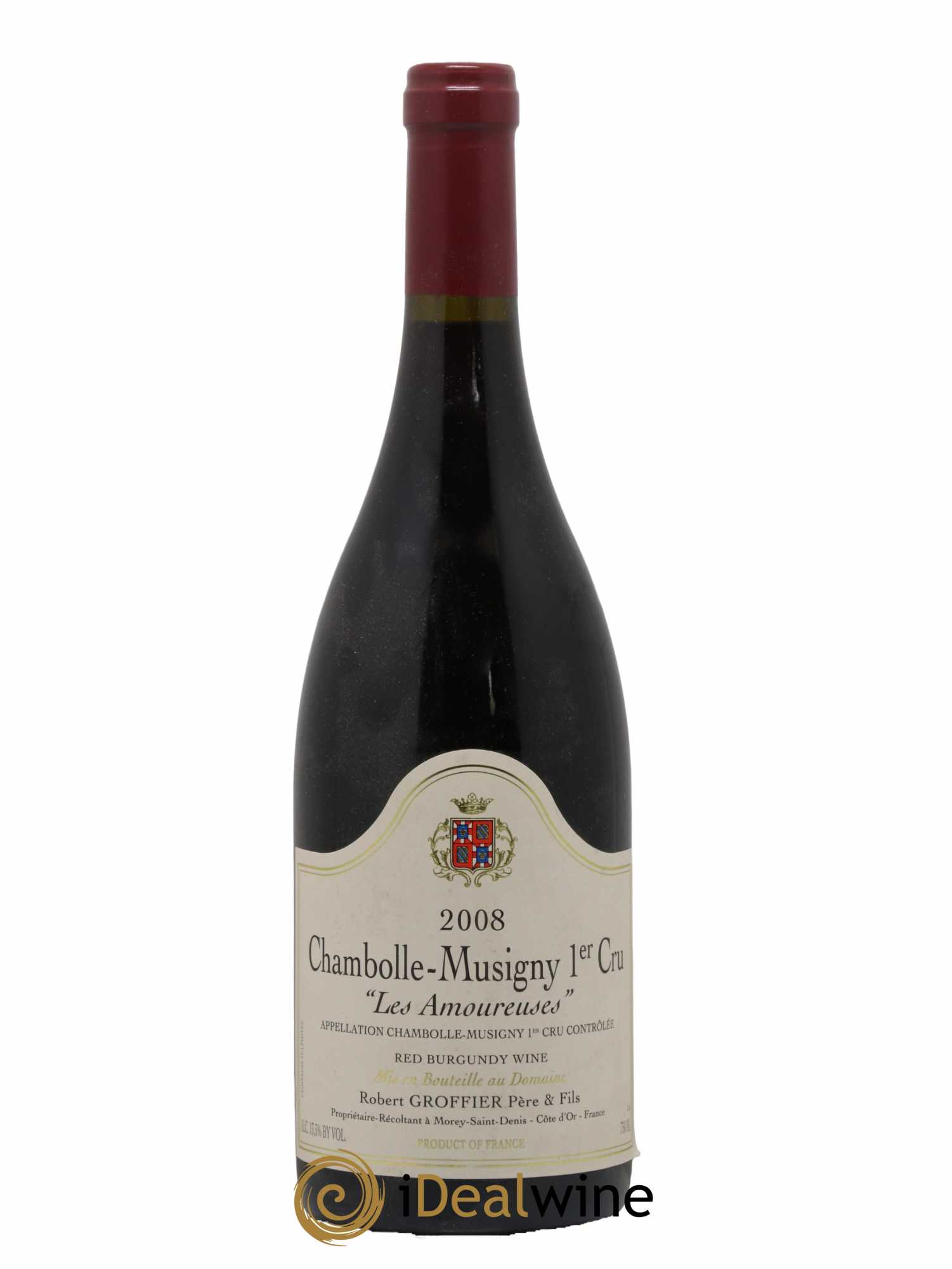 Chambolle-Musigny 1er Cru Les Amoureuses Robert Groffier Père & Fils (Domaine) 2008 - Lot de 1 bouteille - 0
