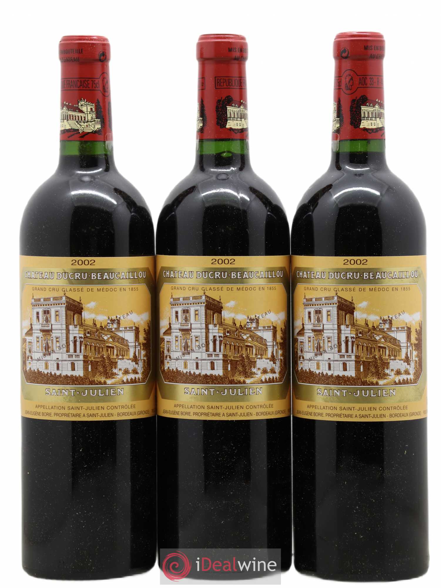 Château Ducru Beaucaillou 2ème Grand Cru Classé 2002 - Lot de 3 bouteilles - 0