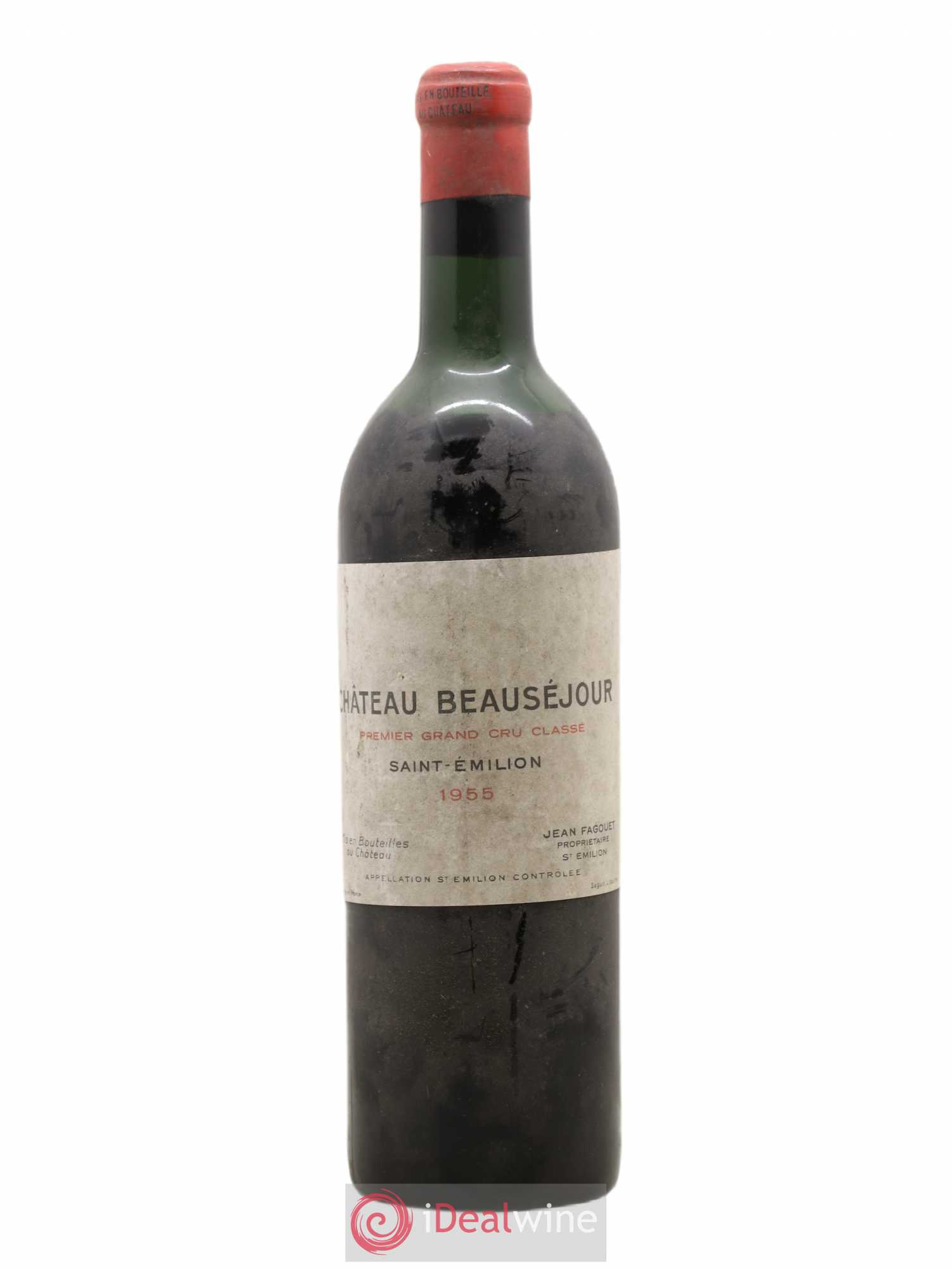 Saint-Émilion Grand Cru Chateau Beauséjour 1955 - Lot de 1 bouteille - 0