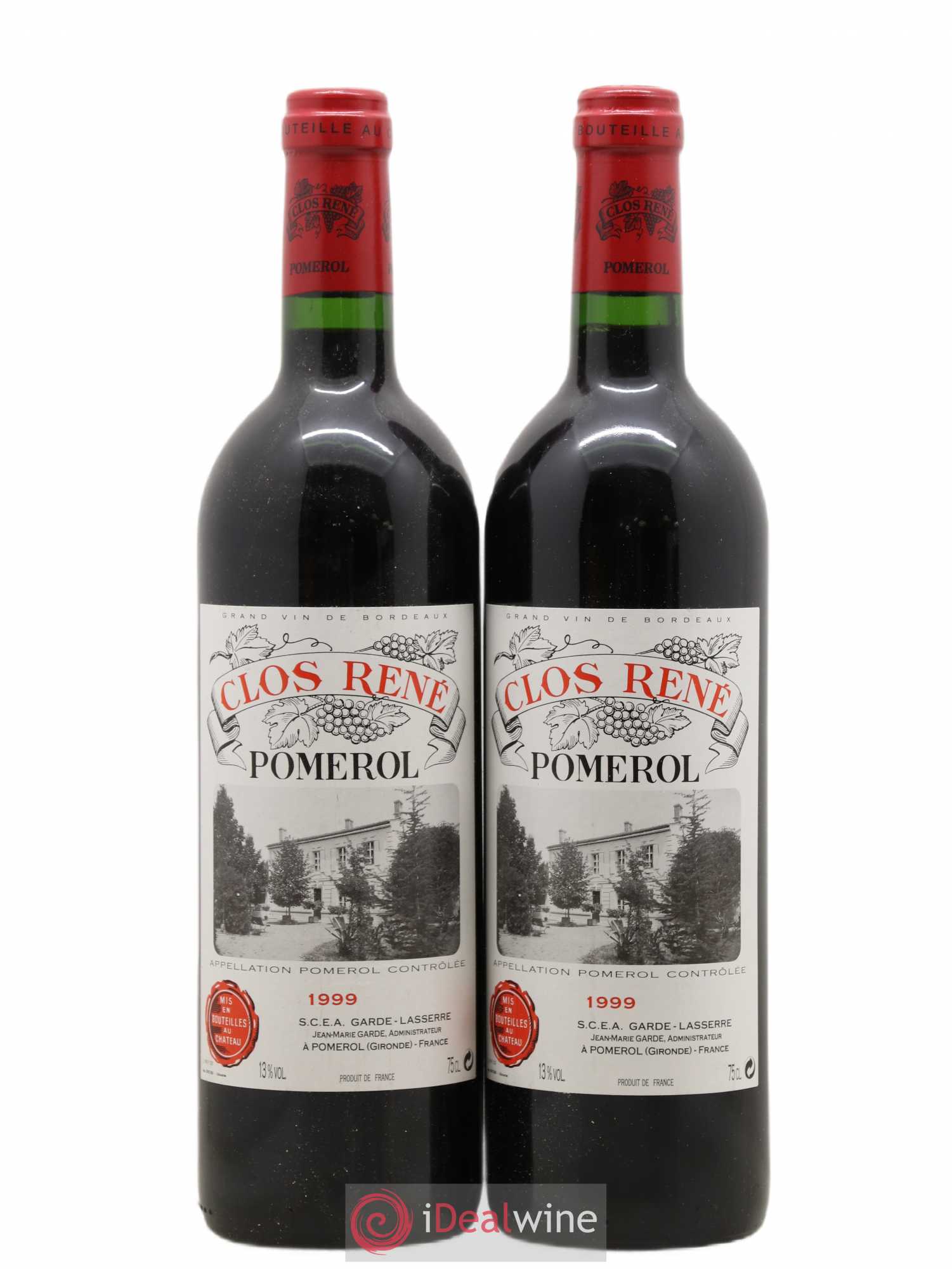 Clos René 1999 - Lotto di 2 bottiglie - 0