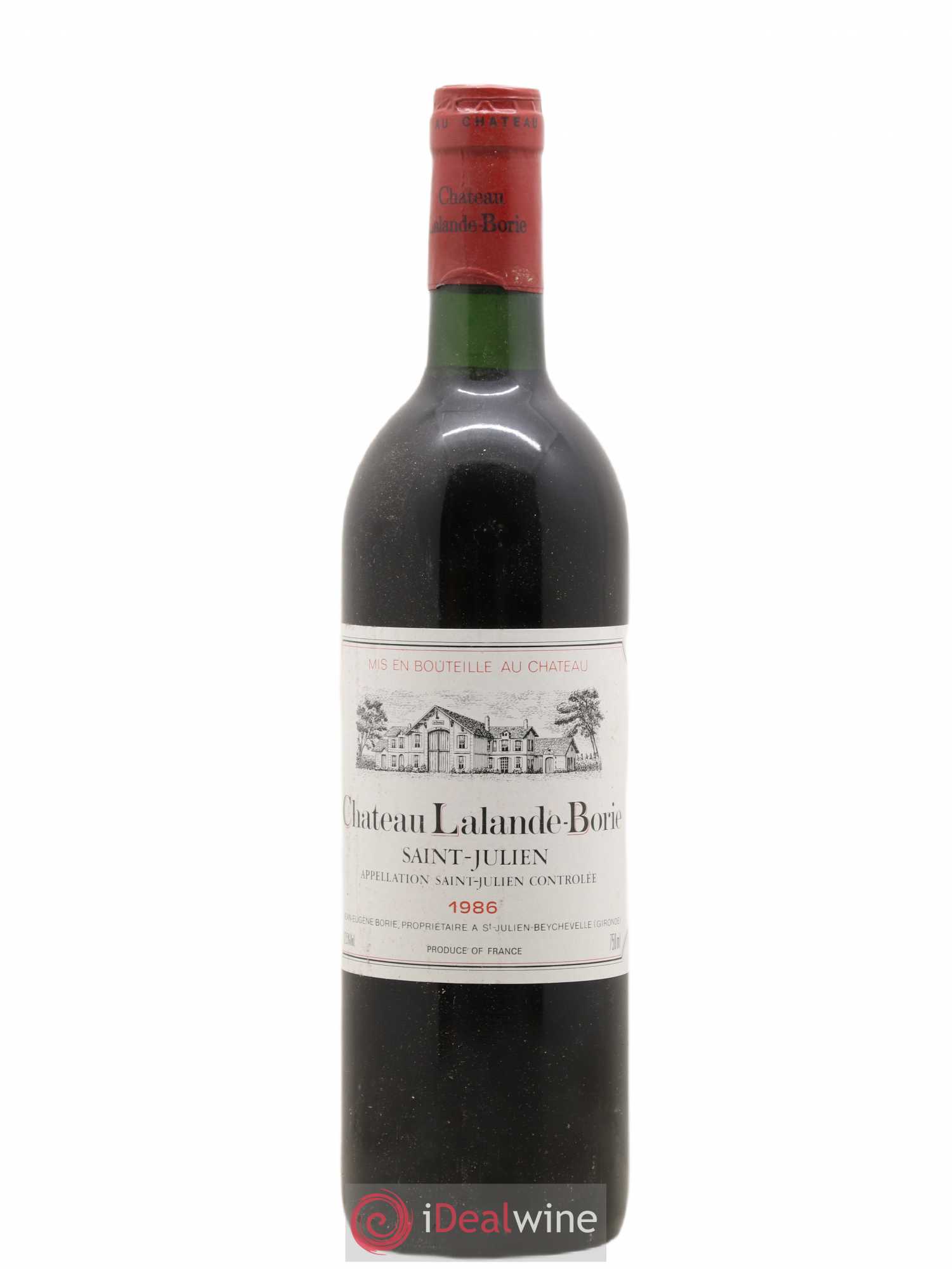 Château Lalande Borie 1986 - Lot de 1 bouteille - 0