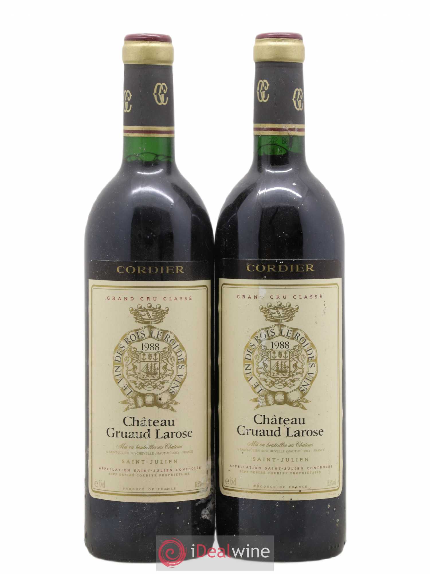 Château Gruaud Larose 2ème Grand Cru Classé 1988 - Lot de 2 bouteilles - 0