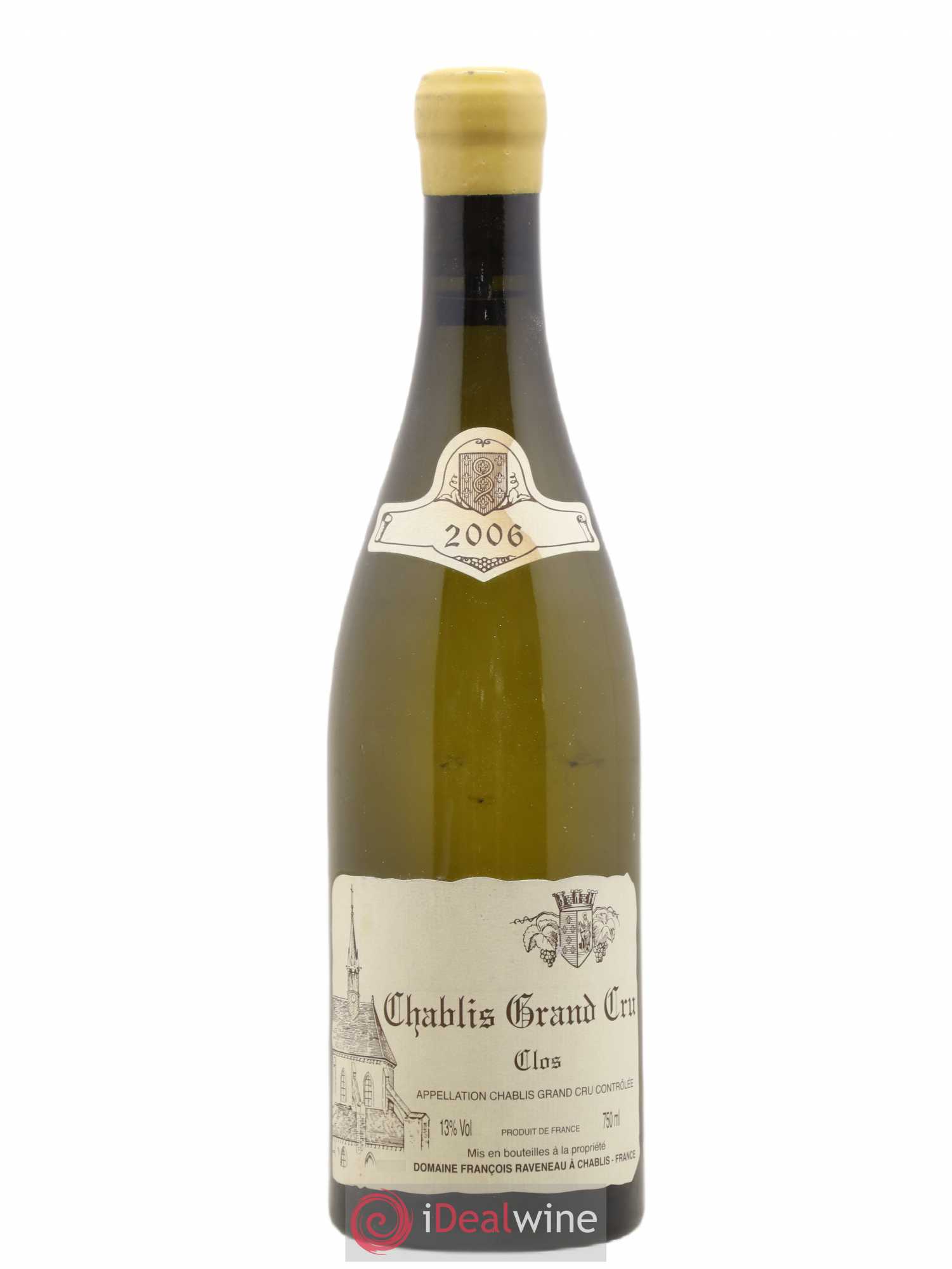 Chablis Grand Cru Clos Raveneau (Domaine) 2006 - Lot de 1 bouteille - 0