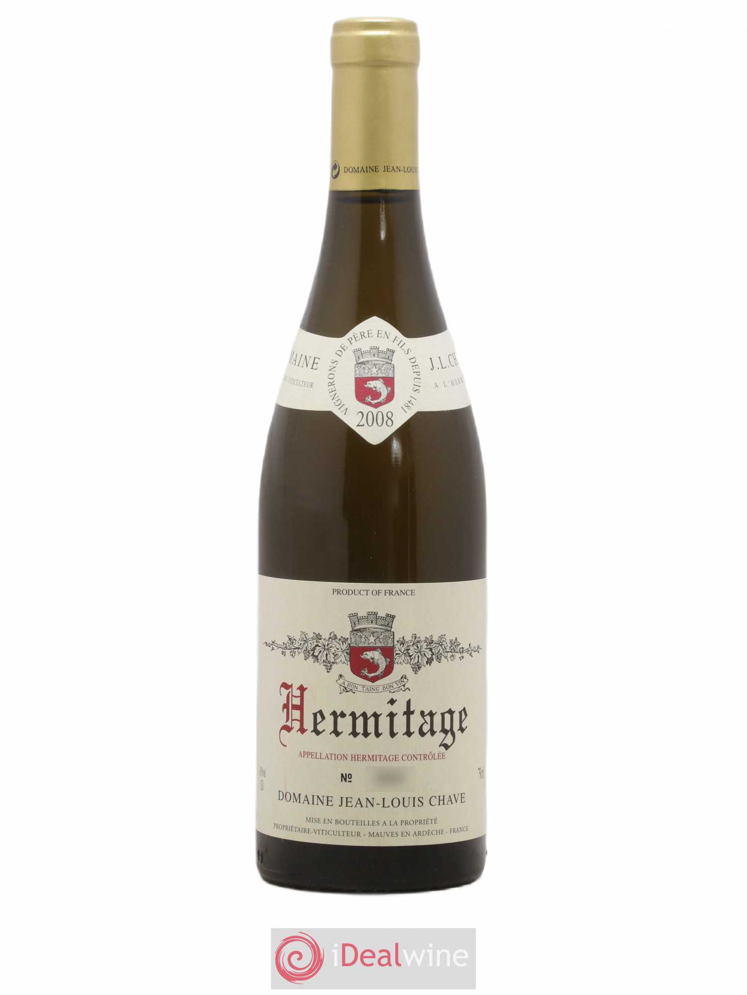 Hermitage Jean-Louis Chave 2008 - Lot de 1 bouteille - 0
