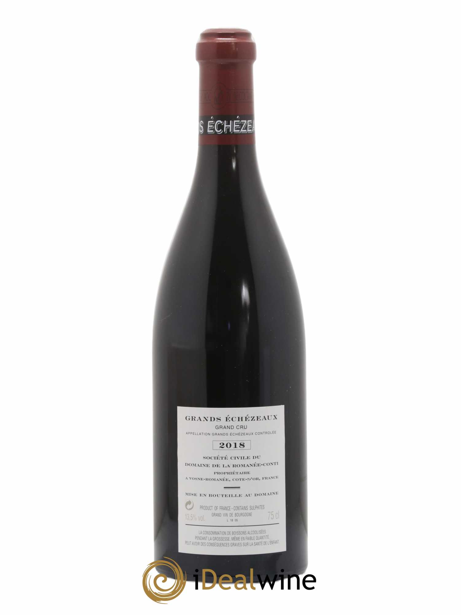 Grands-Echezeaux Grand Cru Domaine de la Romanée-Conti 2018 - Lot de 1 bouteille - 1