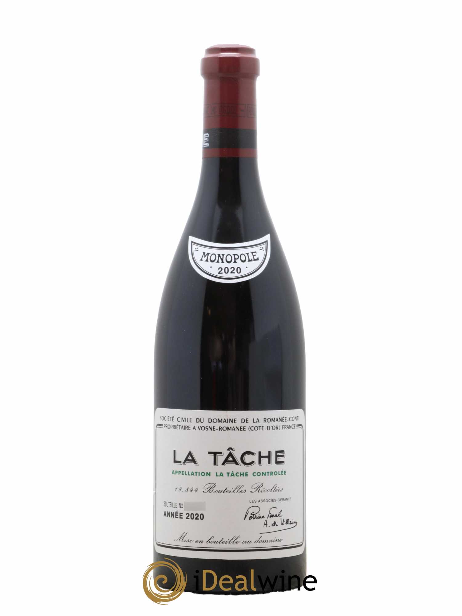 La Tâche Grand Cru Domaine de la Romanée-Conti 2020 - Lot de 1 bouteille - 0