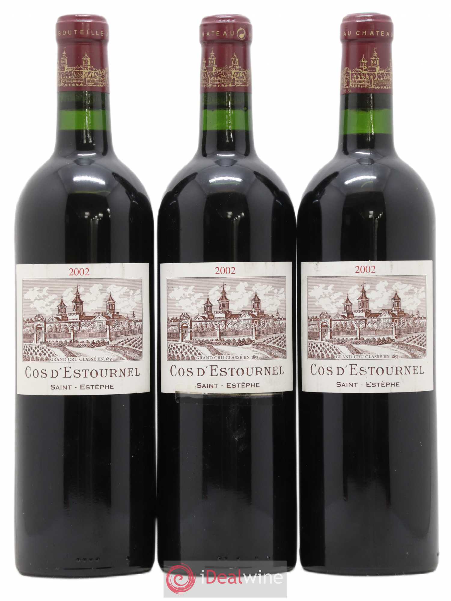Cos d'Estournel 2ème Grand Cru Classé 2002 - Lot de 3 bouteilles - 0