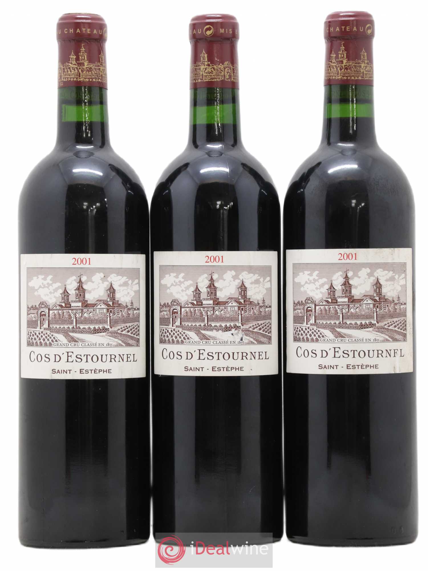 Cos d'Estournel 2ème Grand Cru Classé 2001 - Lot de 3 bouteilles - 0