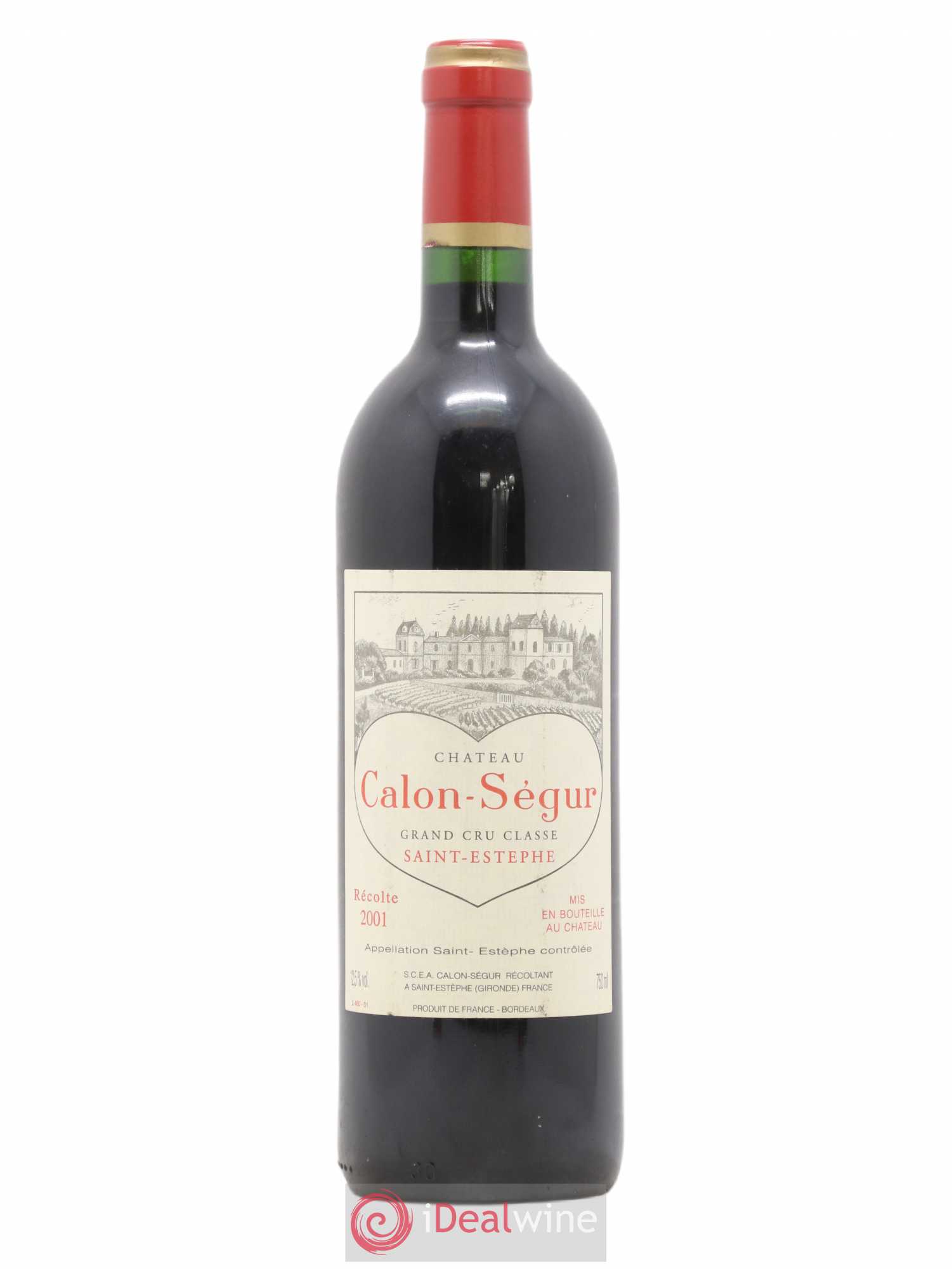 Château Calon Ségur 3ème Grand Cru Classé 2001 - Lot de 1 bouteille - 0