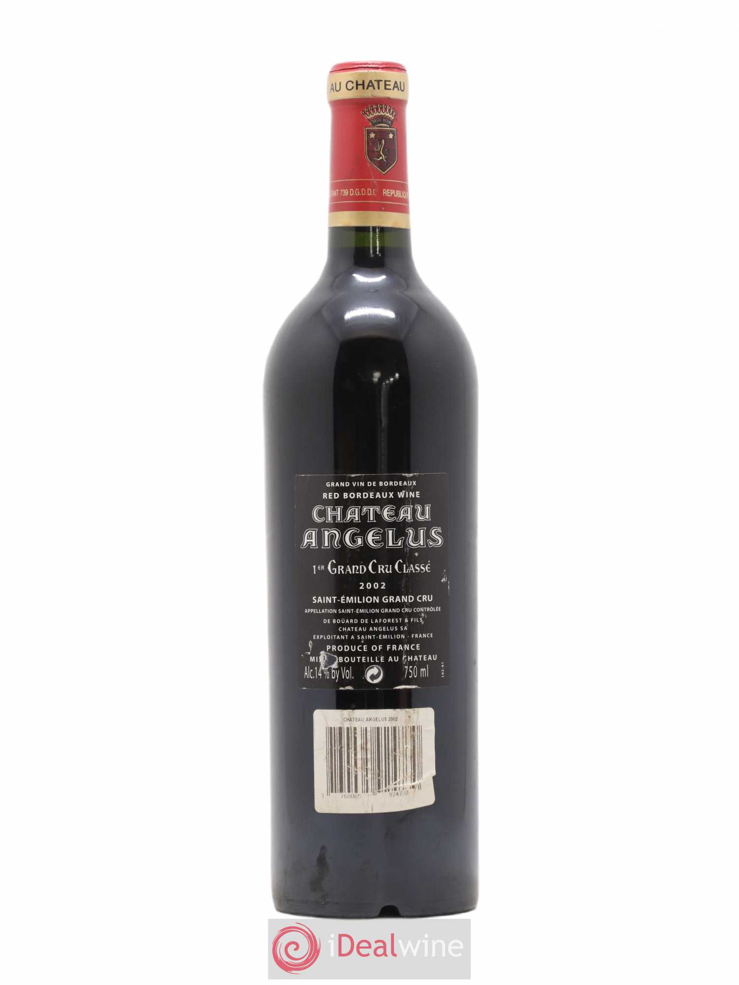 Château Angélus 1er Grand Cru Classé A 2002 - Lot de 1 bouteille - 1