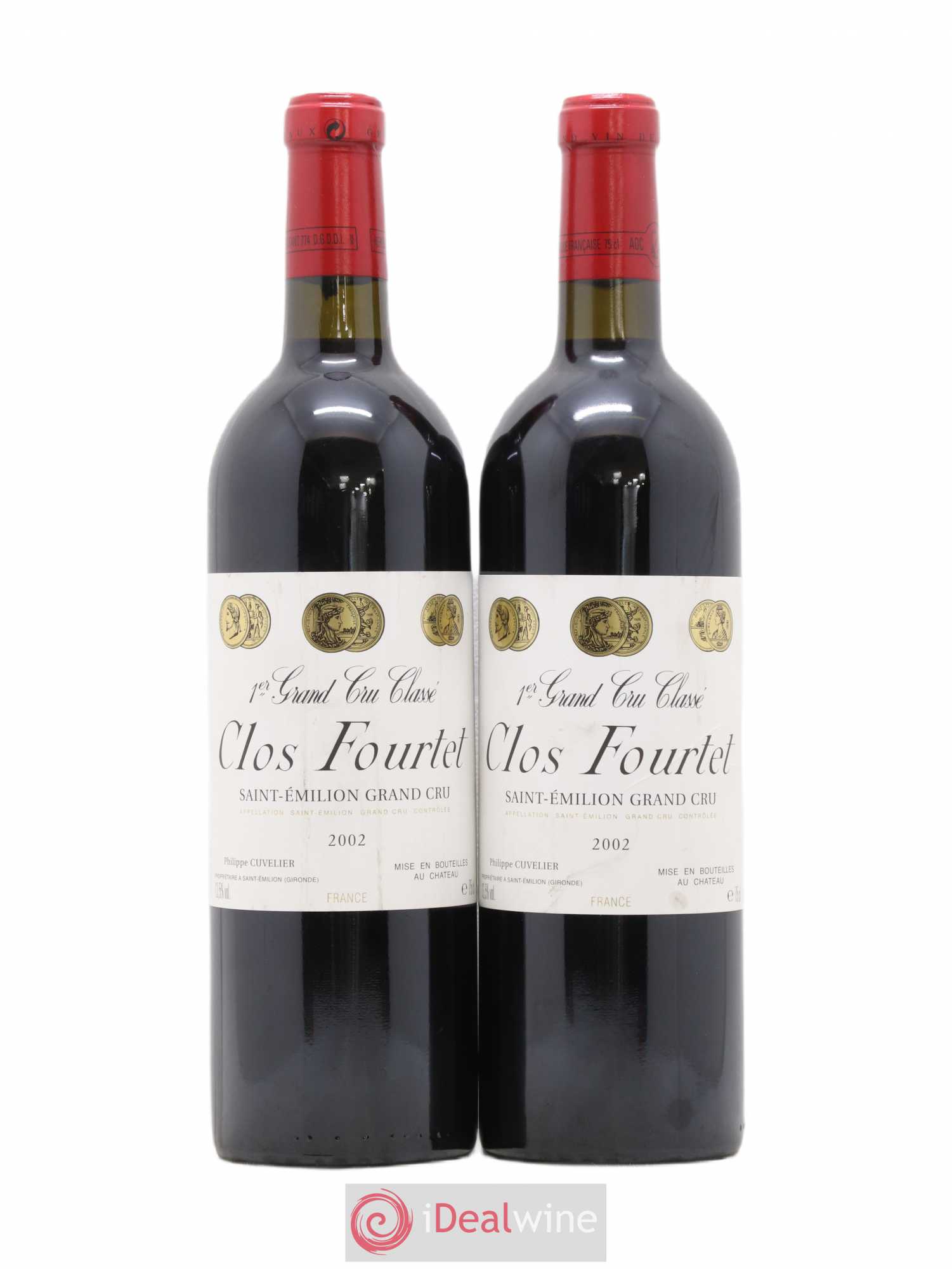 Clos Fourtet 1er Grand Cru Classé B 2002 - Lot de 2 bouteilles - 0