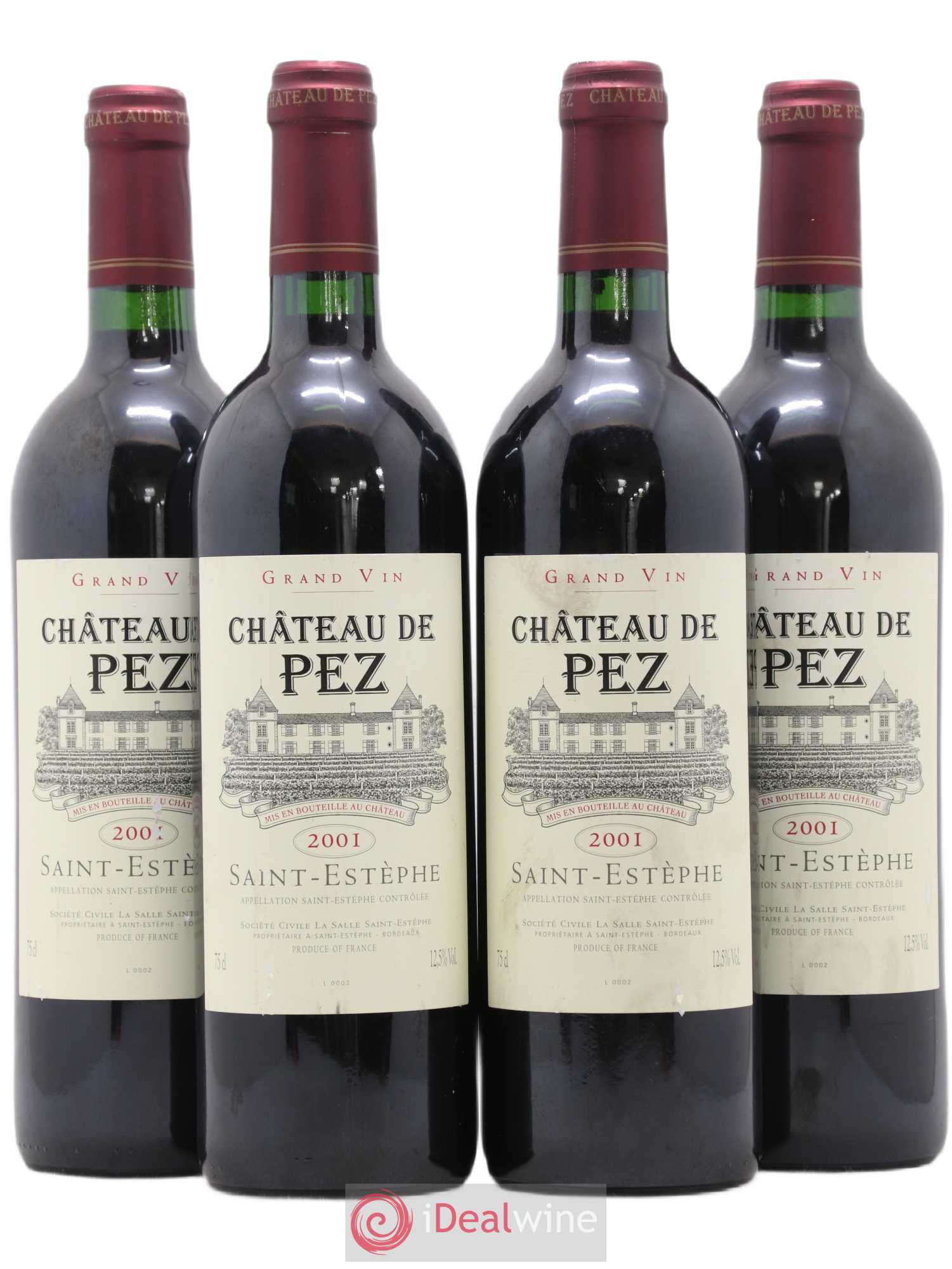 Château de Pez 2001 - Lot de 4 bouteilles - 0