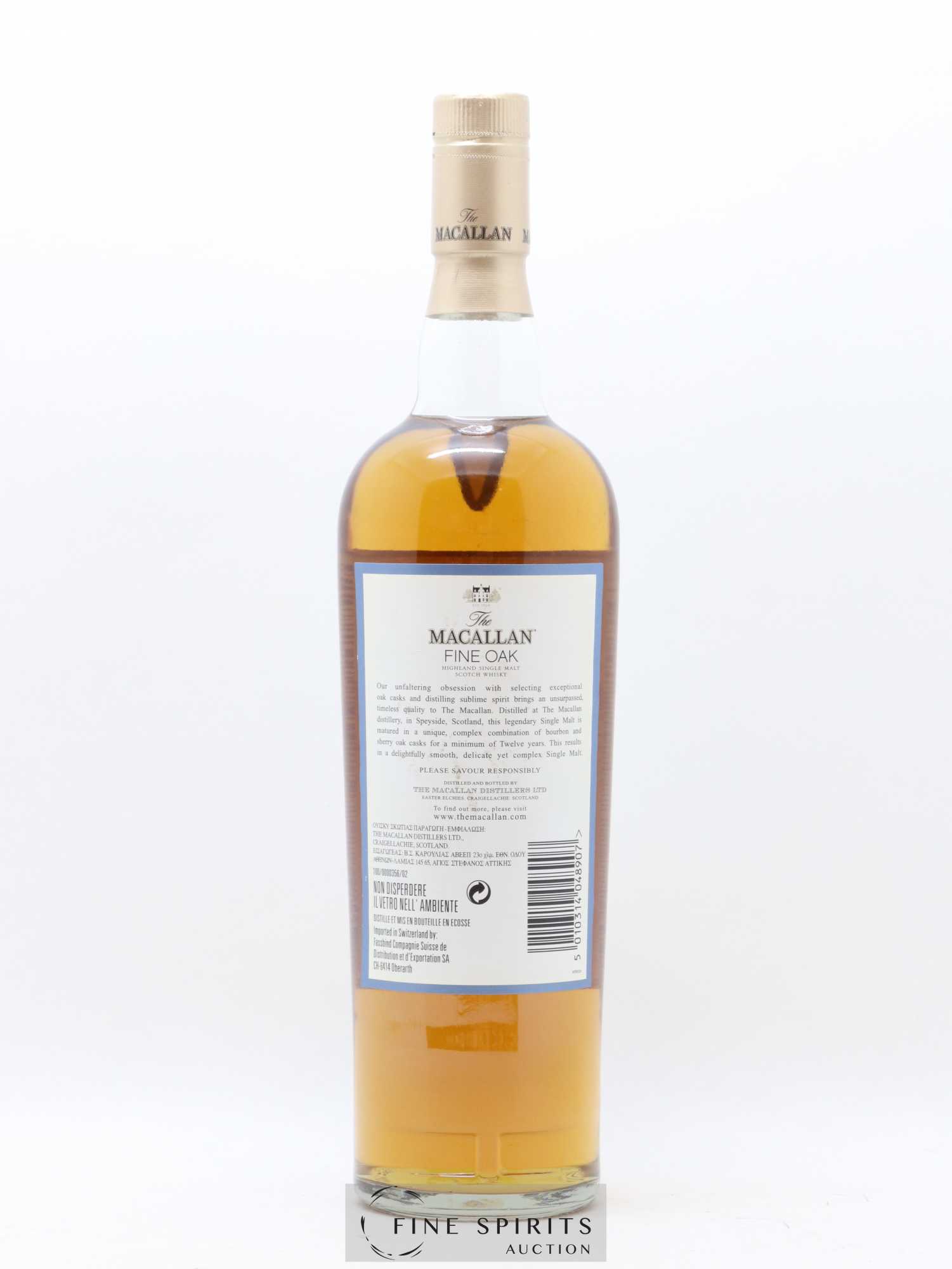 Macallan (The) 12 years Of. Fine Oak Bourbon & Sherry Oak Casks - Lot de 1 bouteille - 1