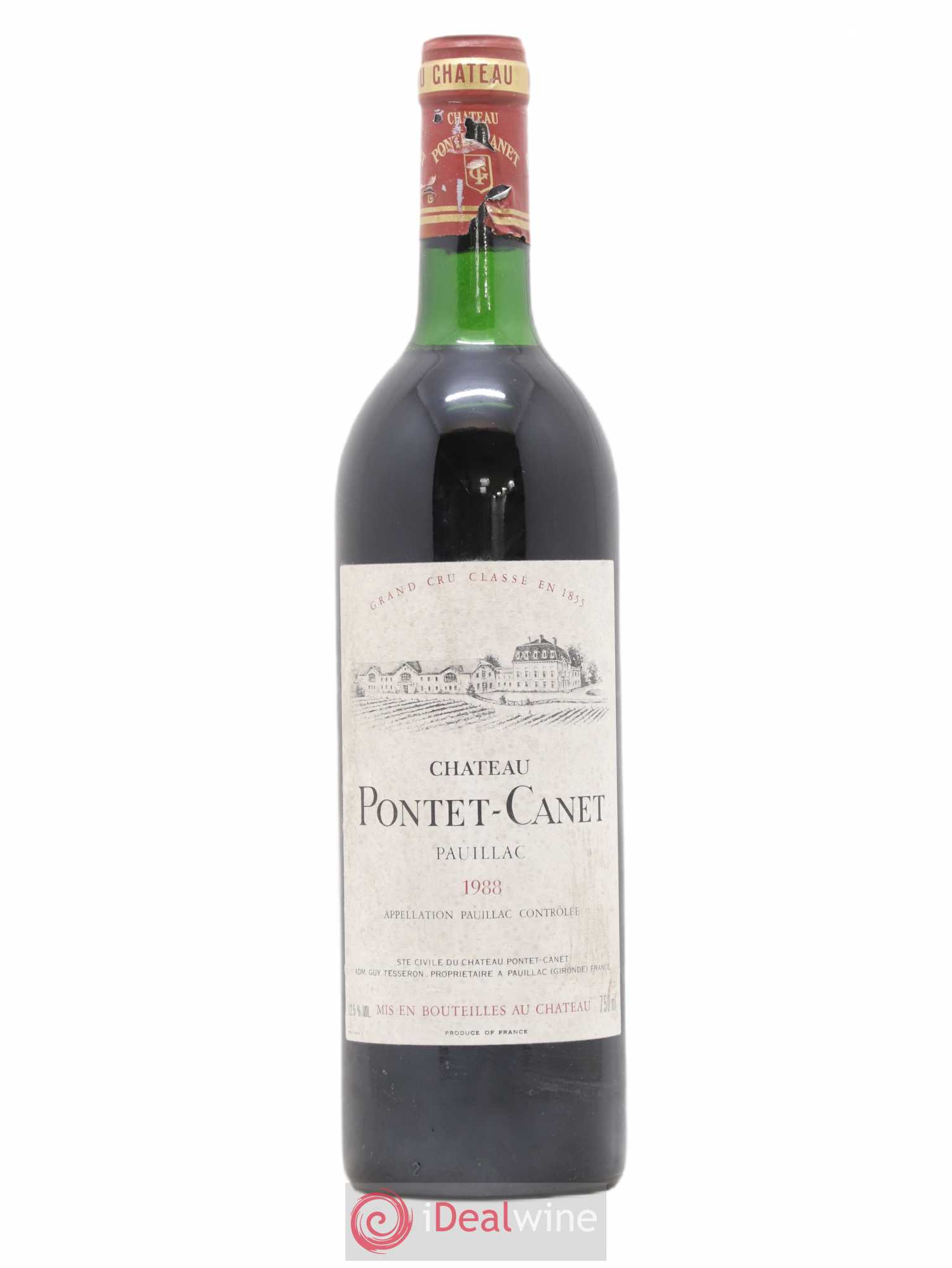 Château Pontet Canet 5ème Grand Cru Classé 1988 - Lot de 1 bouteille - 0