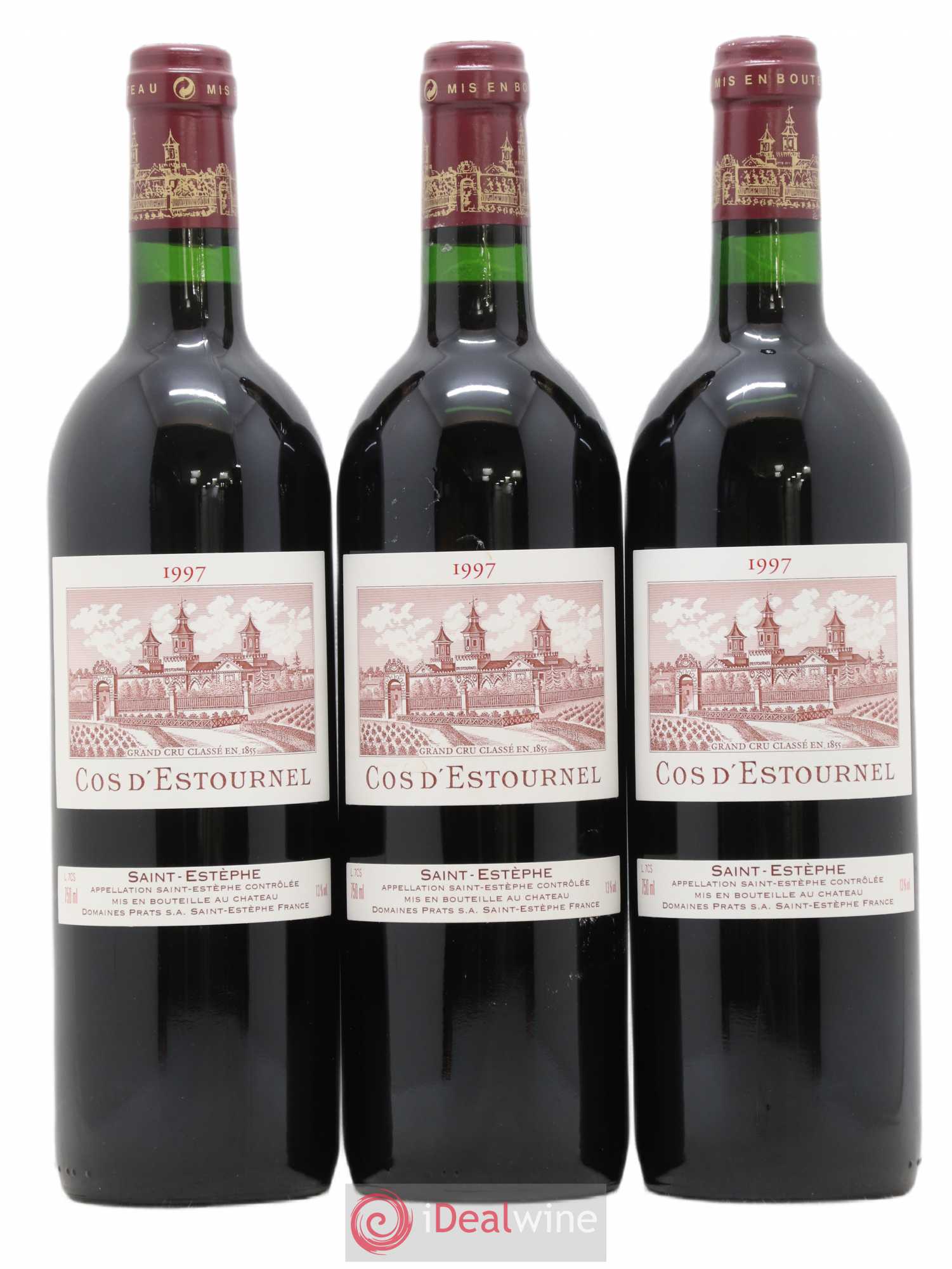 Cos d'Estournel 2ème Grand Cru Classé 1997 - Lot de 3 bouteilles - 0