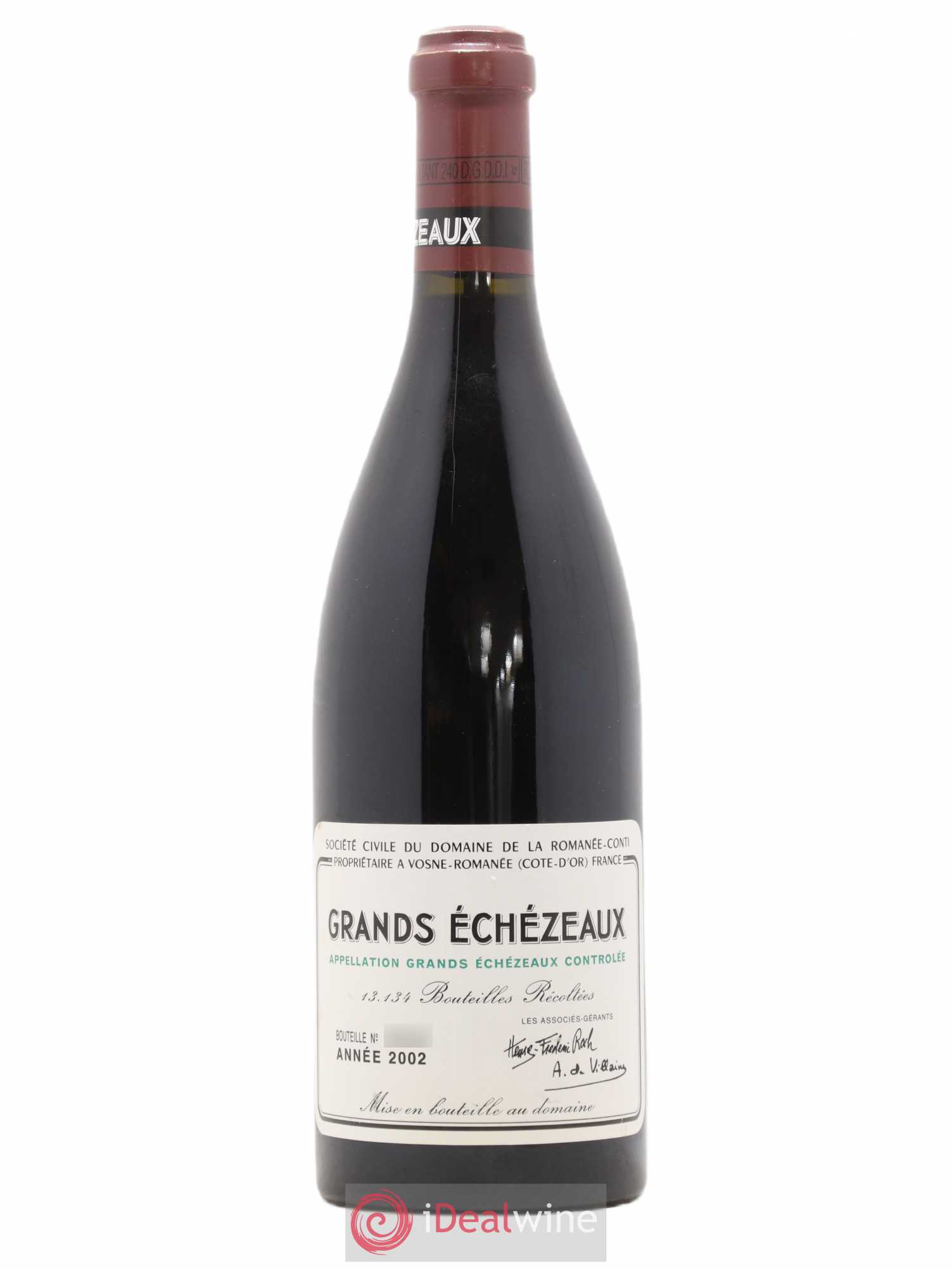 Grands-Echezeaux Grand Cru Domaine de la Romanée-Conti 2002 - Lot de 1 bouteille - 0