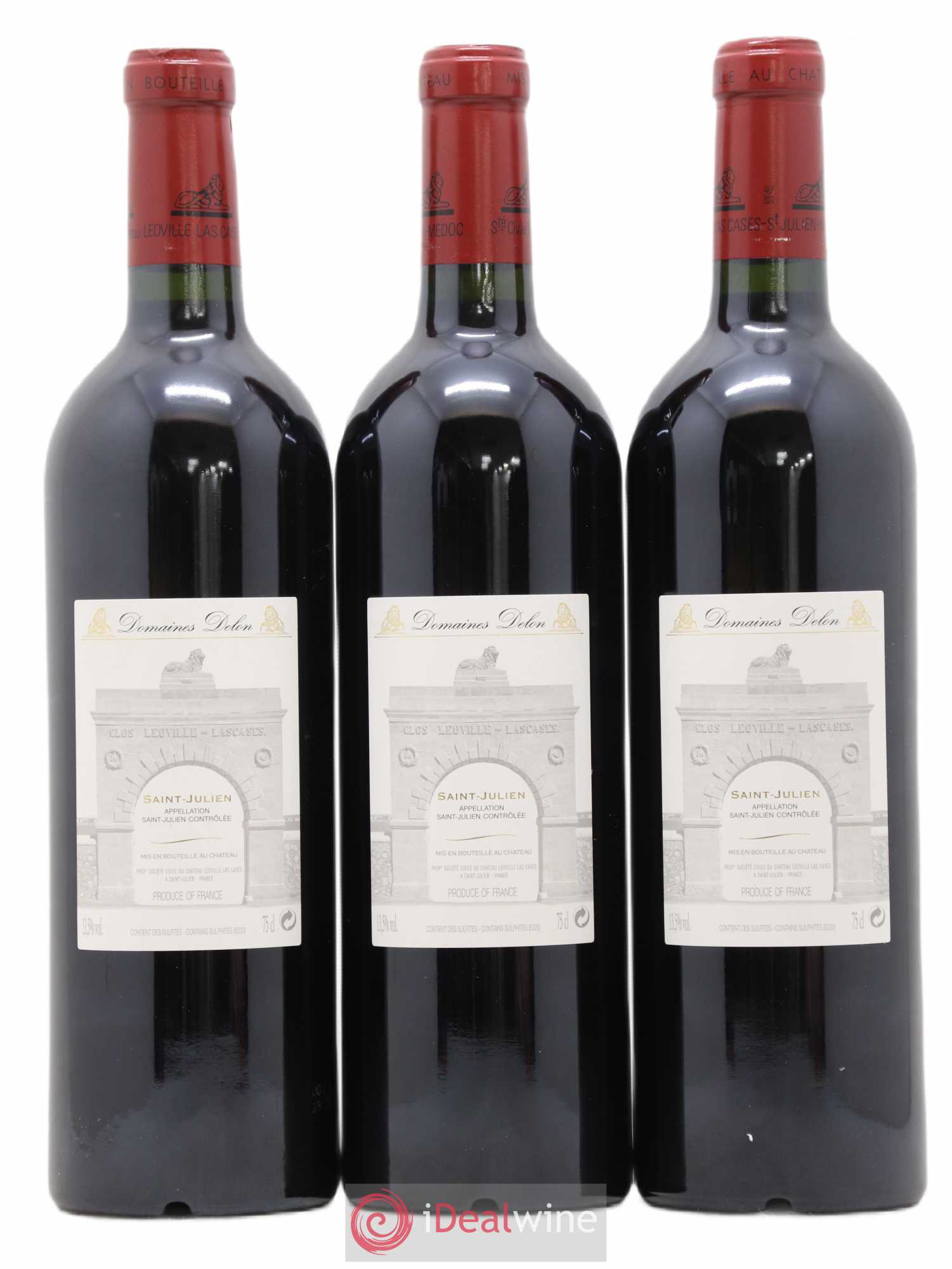Château Léoville Las Cases 2ème Grand Cru Classé 2008 - Lot de 3 bouteilles - 1
